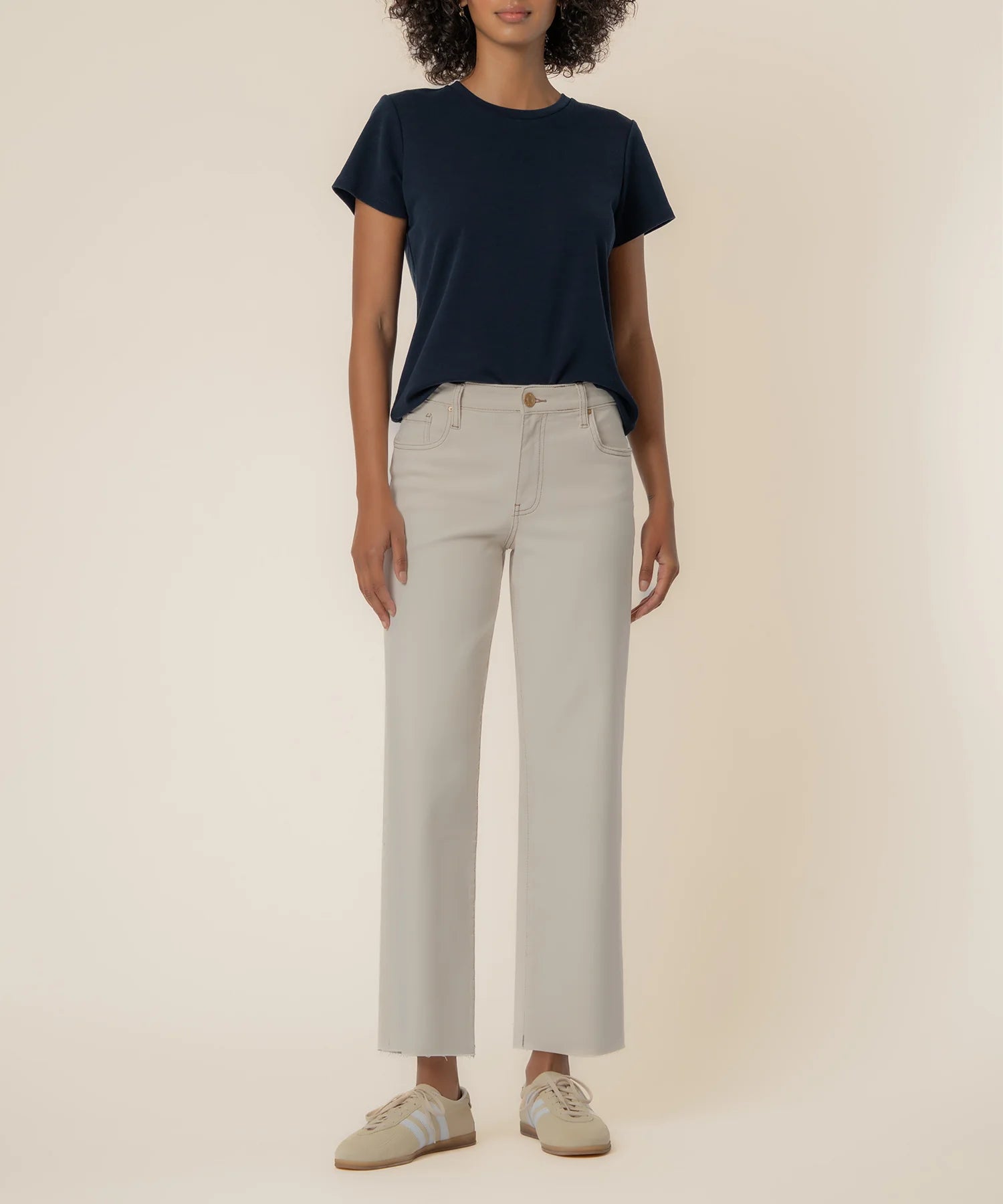 Charlotte High Rise Wide Leg - Ecru