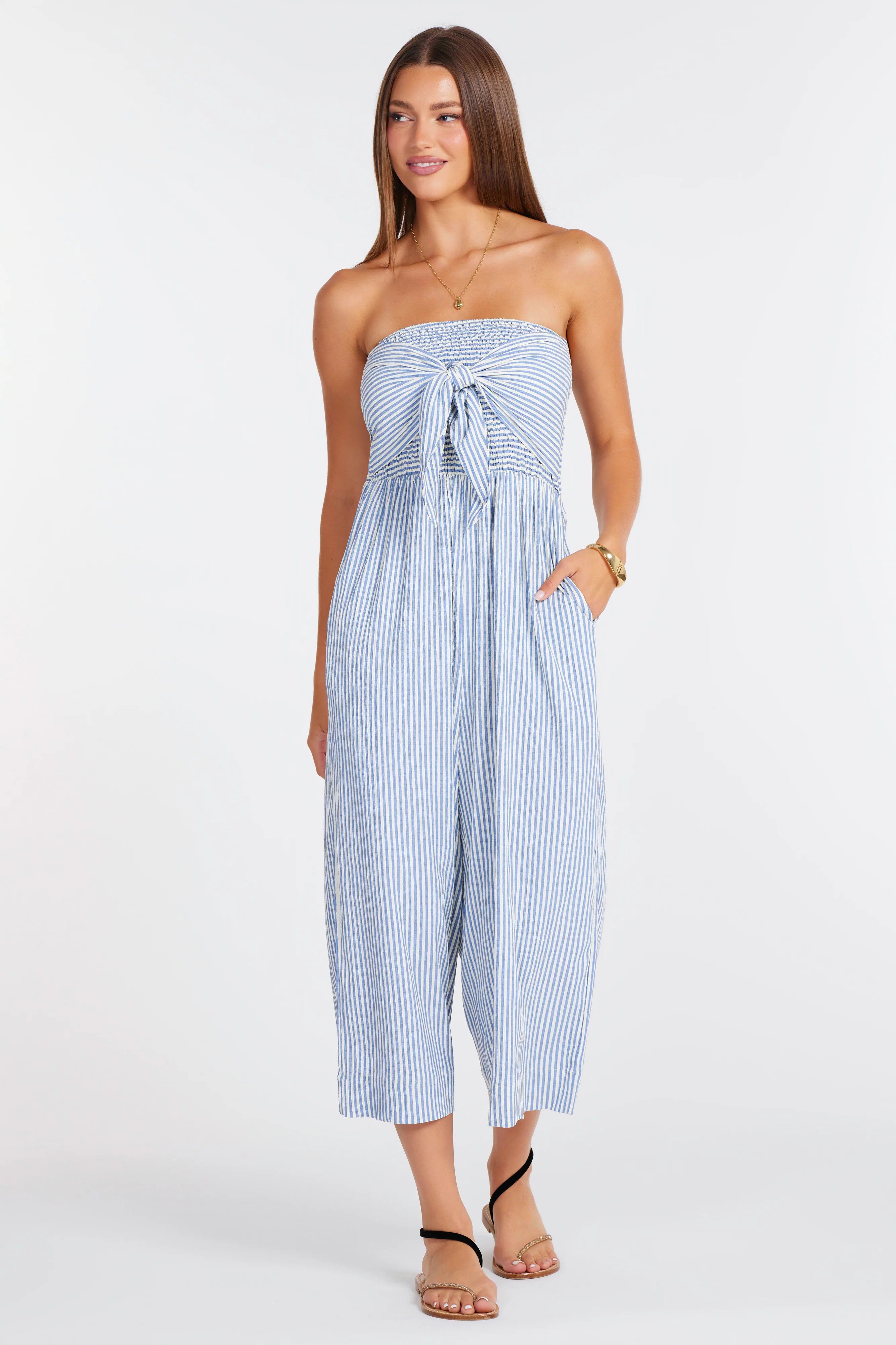 Elva Striped Jumpsuit