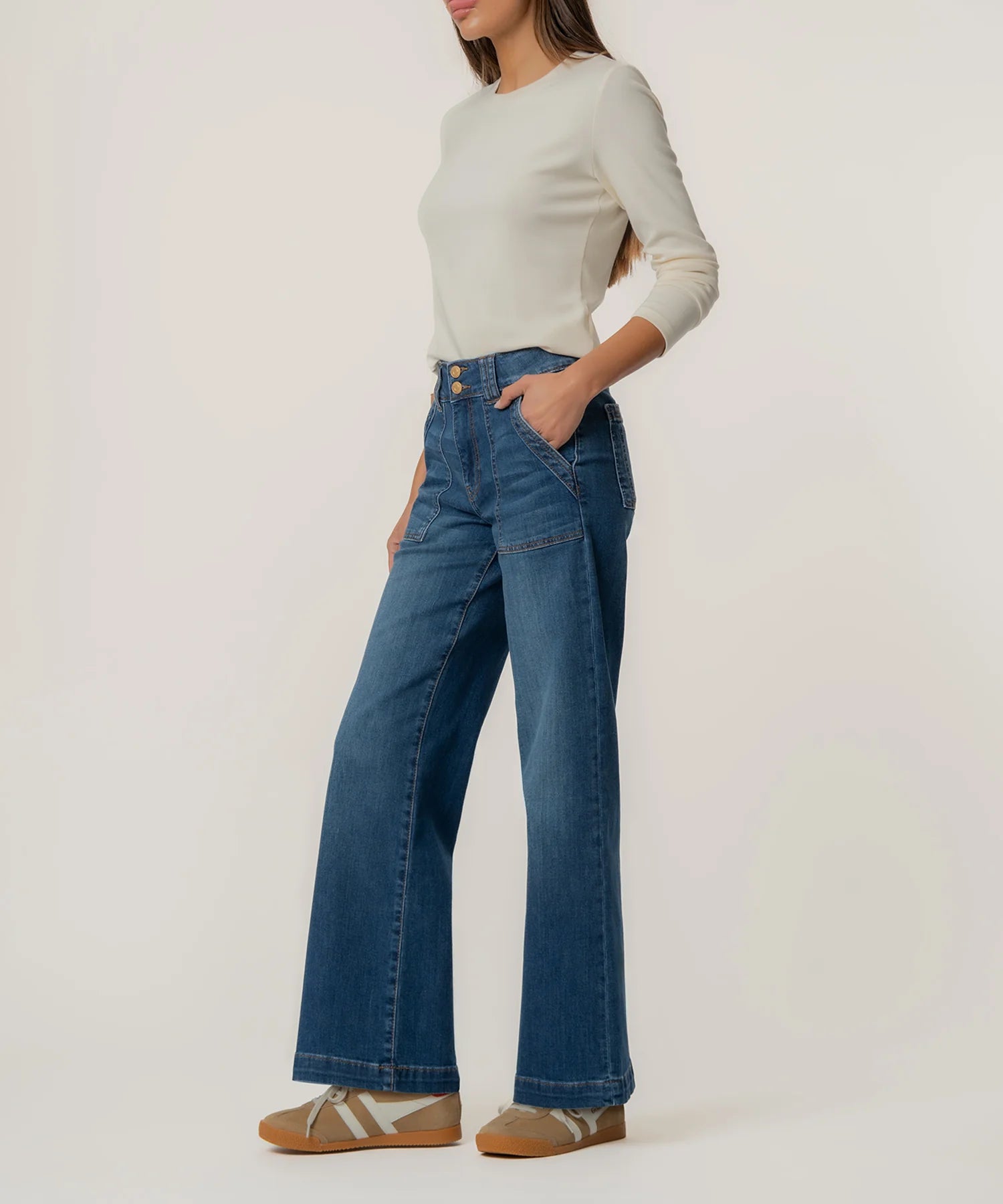 Jodi High Rise Straight Leg - Humanitarian Wash