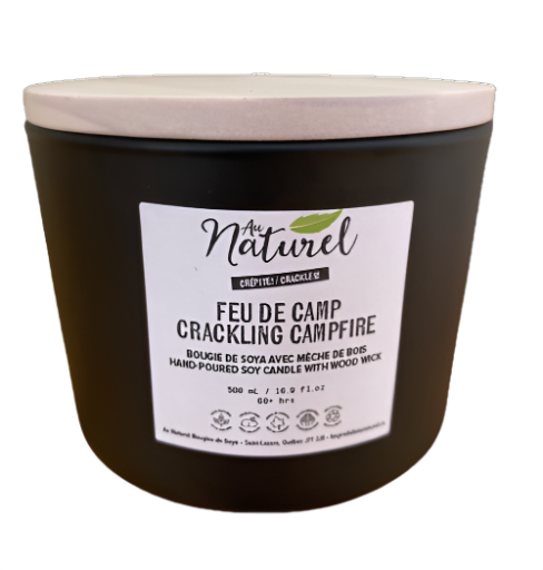Large Crackling Campfire Wood Wick Candle