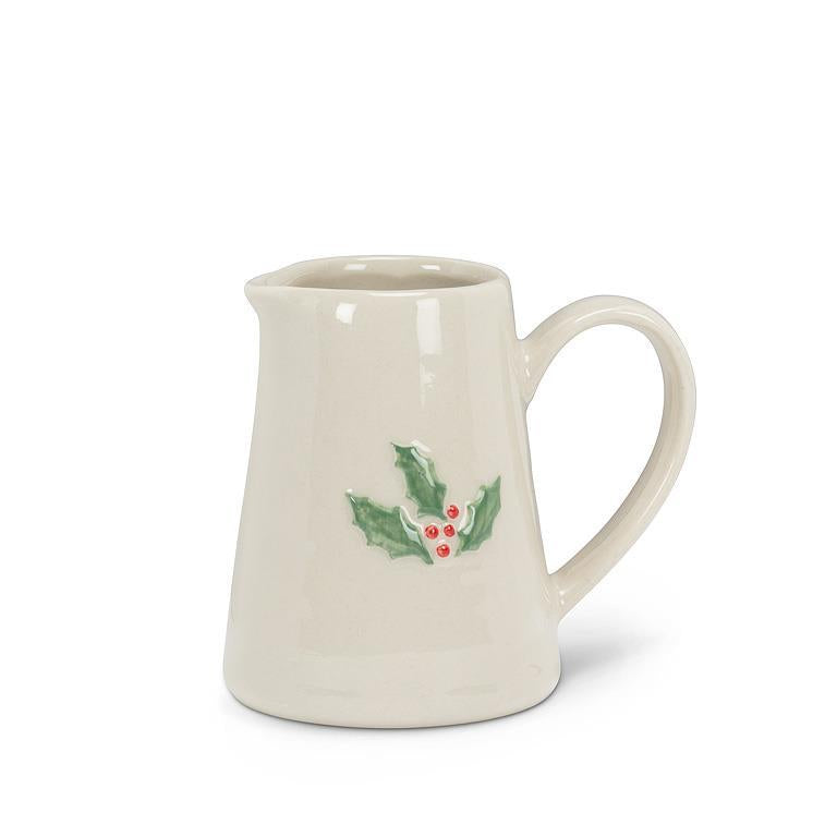 Holly Mini Jug - 3"H (5oz)