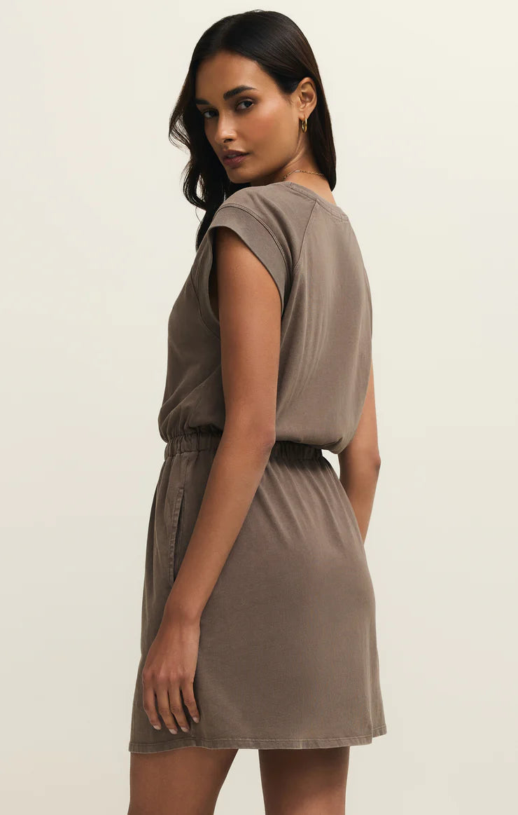 Kalani Mini Dress - Taupe