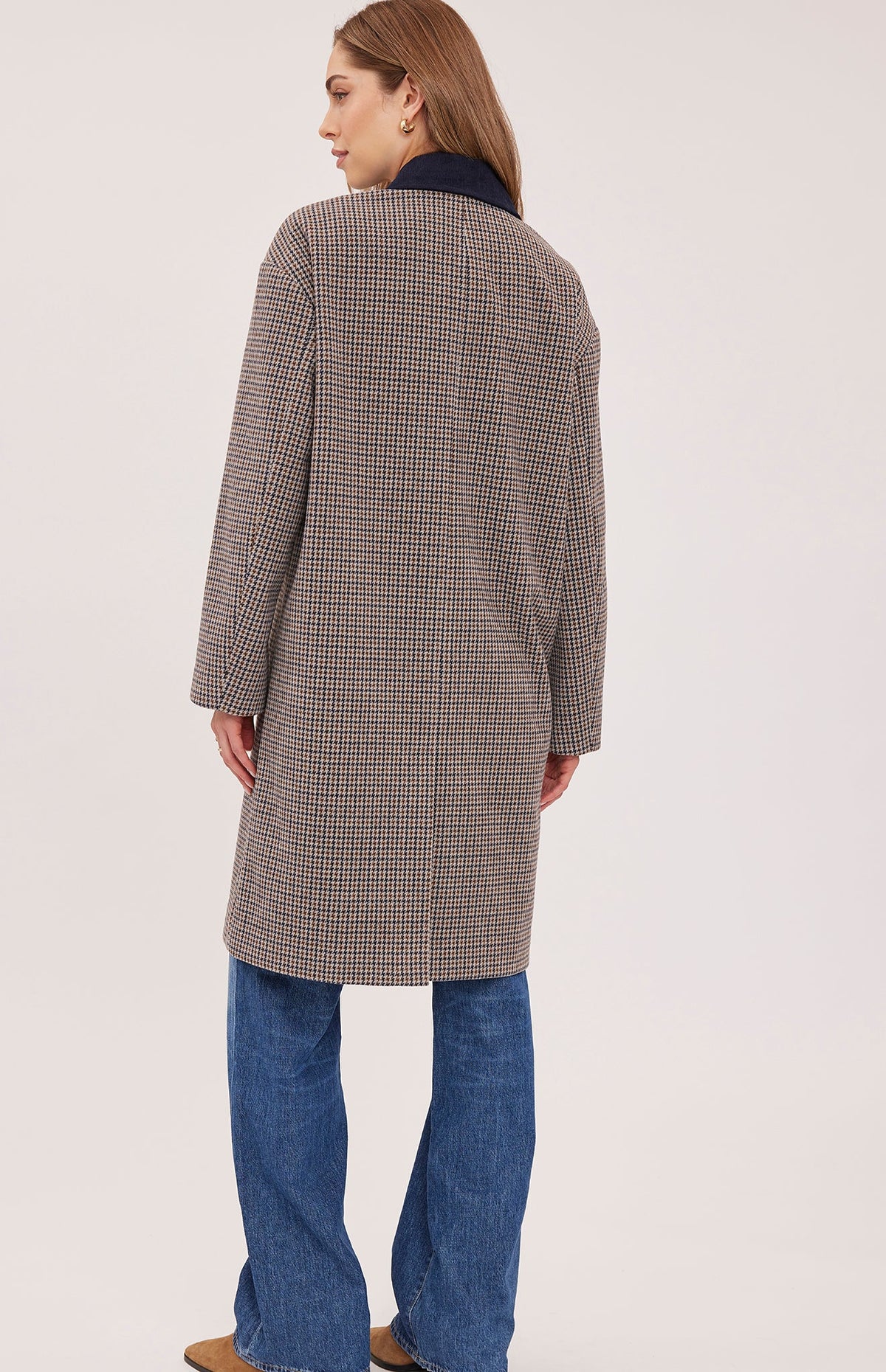 Millie Coat - Navy Tweed