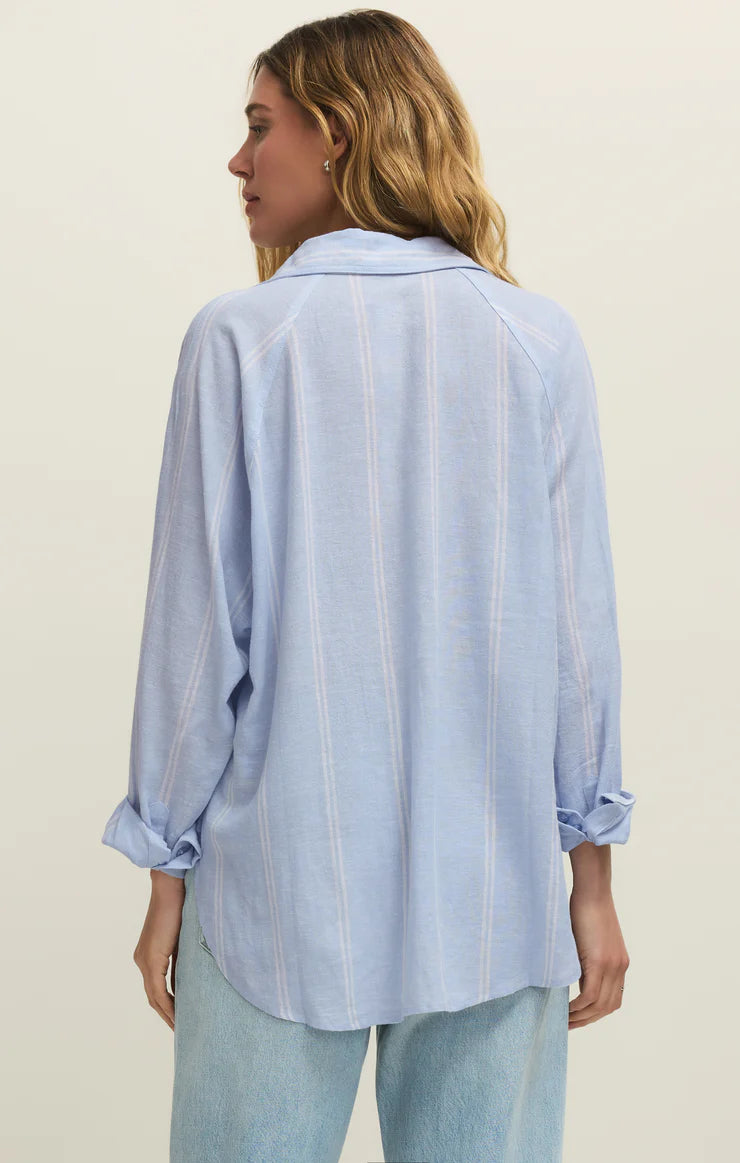 The Perfect Linen Striped Top