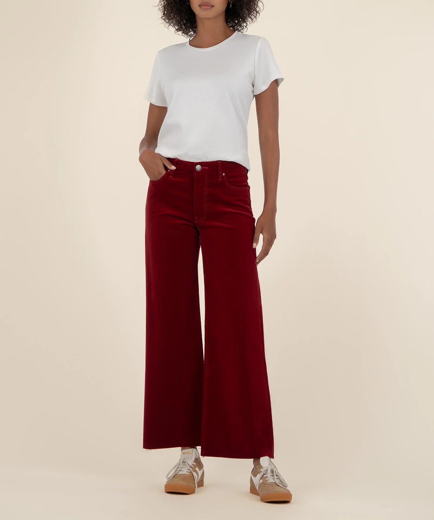 Meg fab Ab High Rise - Dark Plum Corduroy