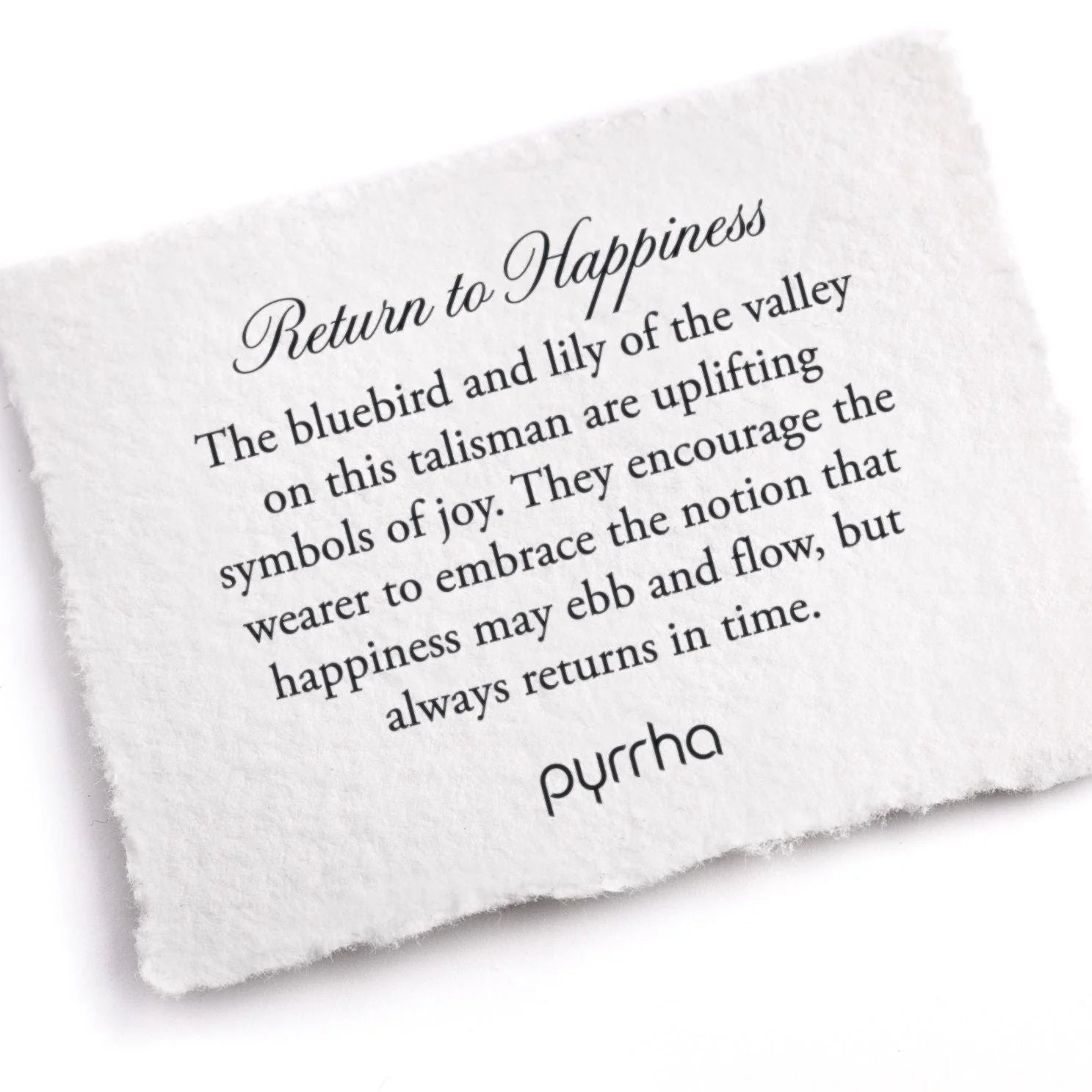 Return To Happiness Talisman