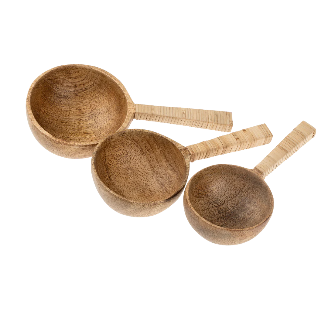 Wooden Scoops S/3