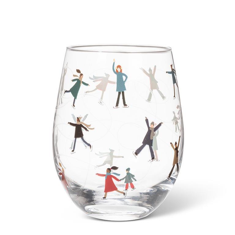 Skaters Stemless Wine Glass - 14oz