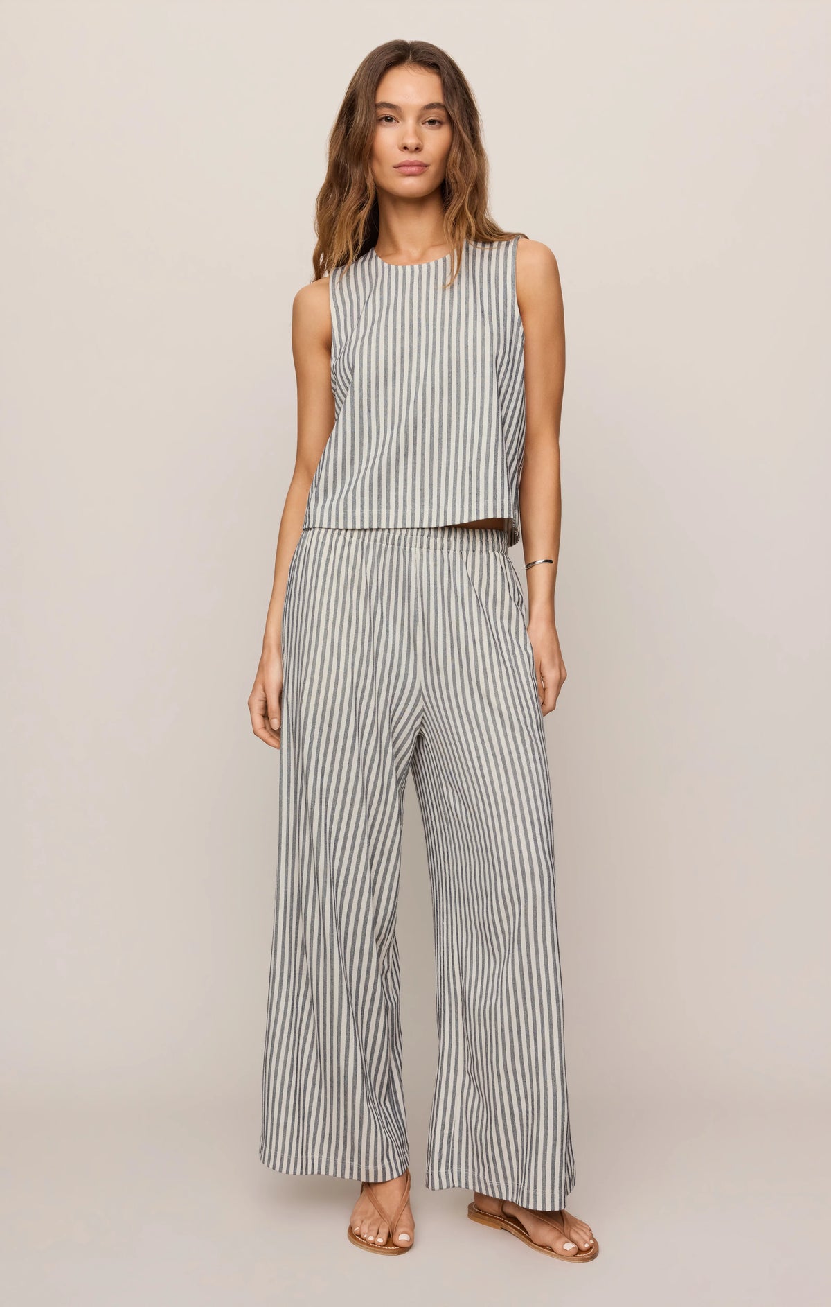 Sloane Knit Striped Tank Top - Eclipse