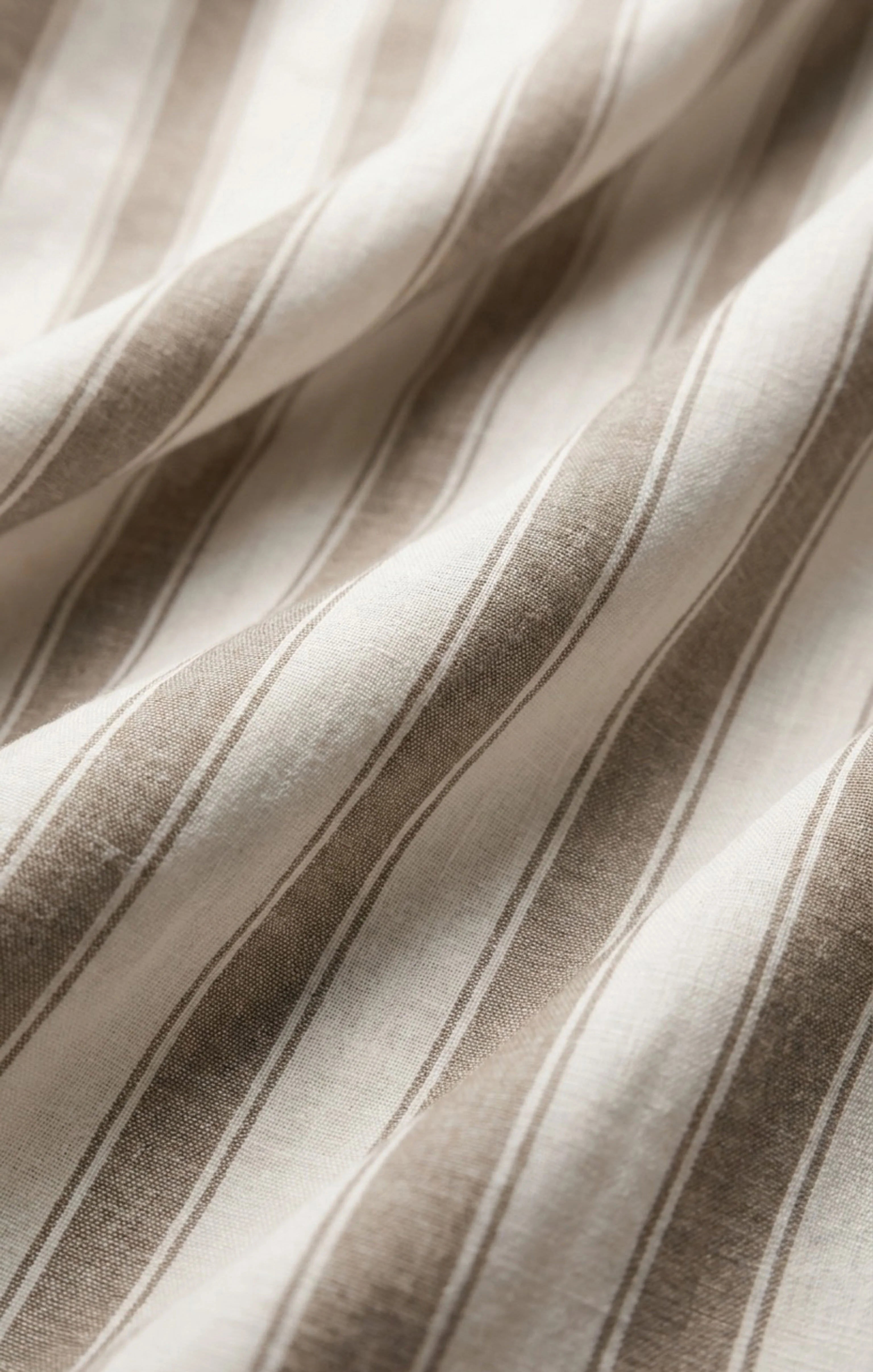 The Perfect Linen Striped Pant - Light Toffee