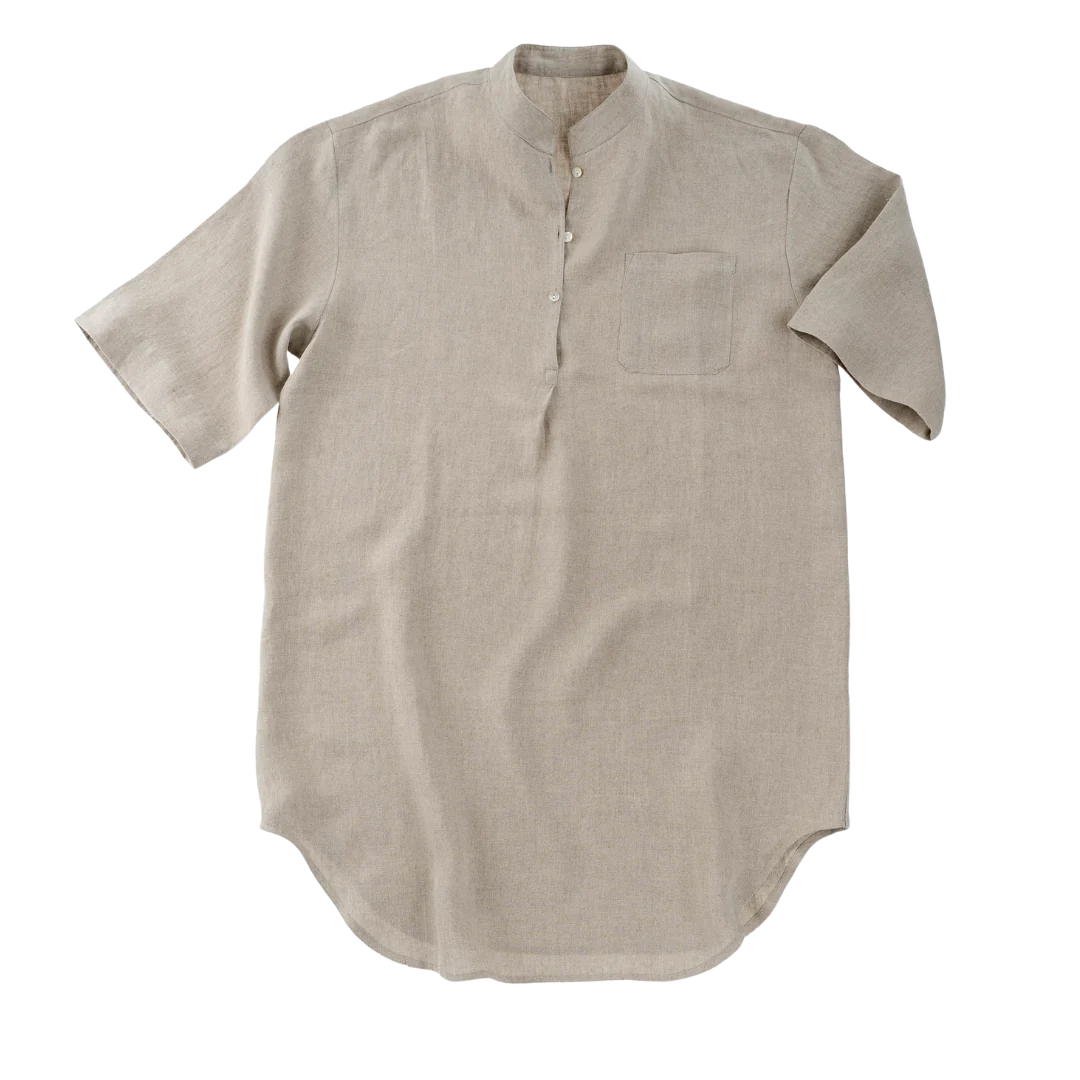 Linen Sleep Shirt-One Size