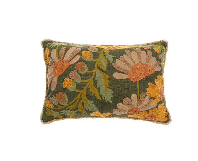Valley Embroidered Pillow - 16x24