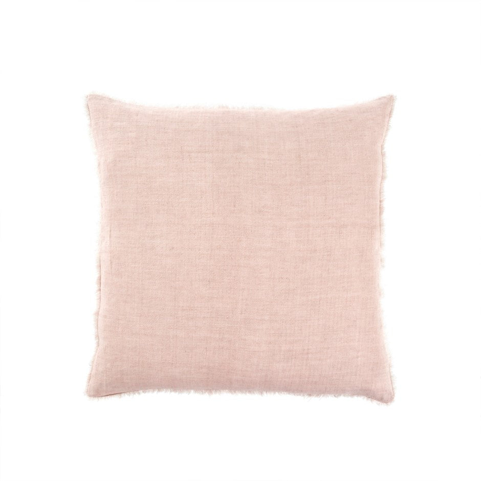 Lina Linen Pillow - Dusty Rose