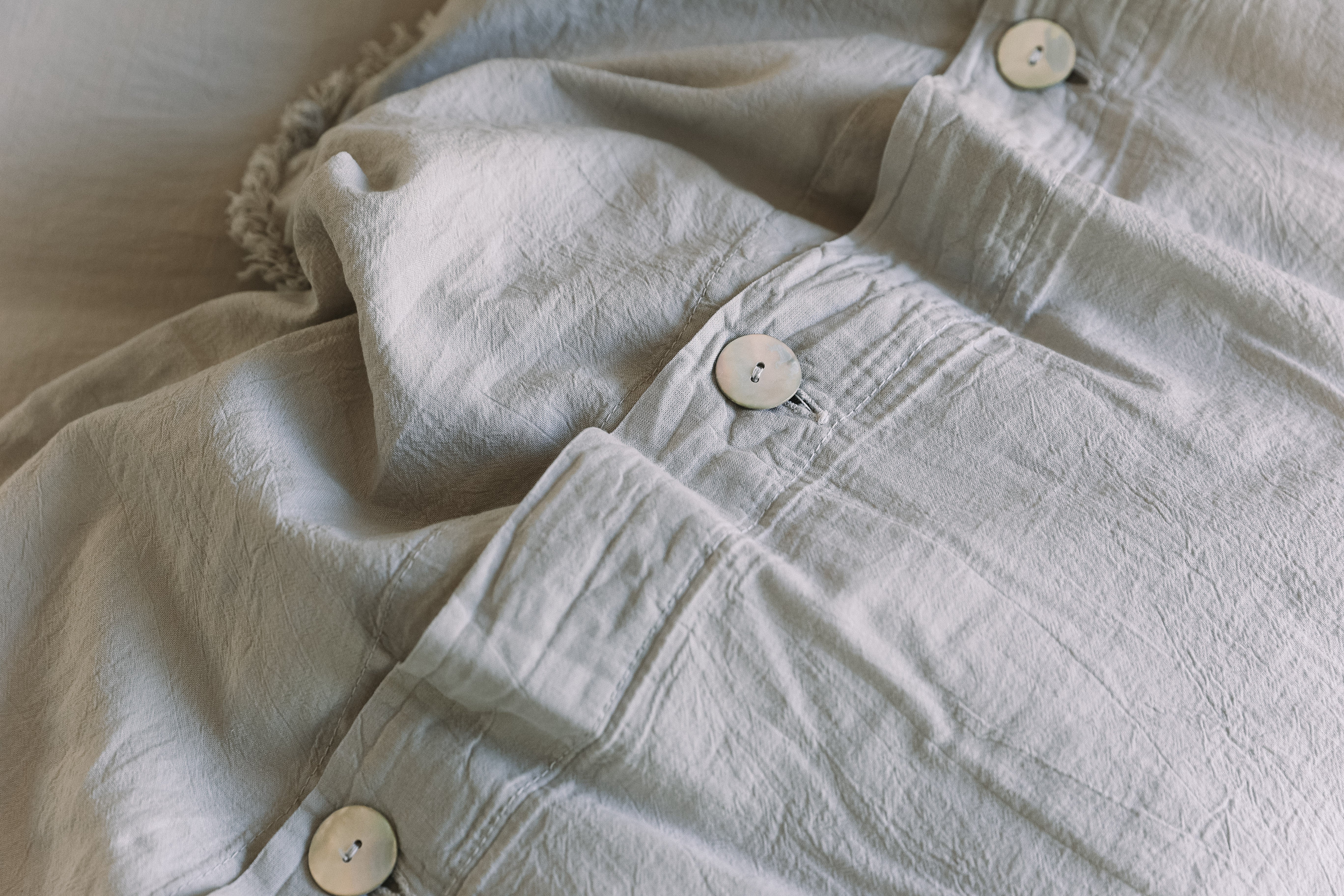 The Eve Duvet Set - Stone Grey