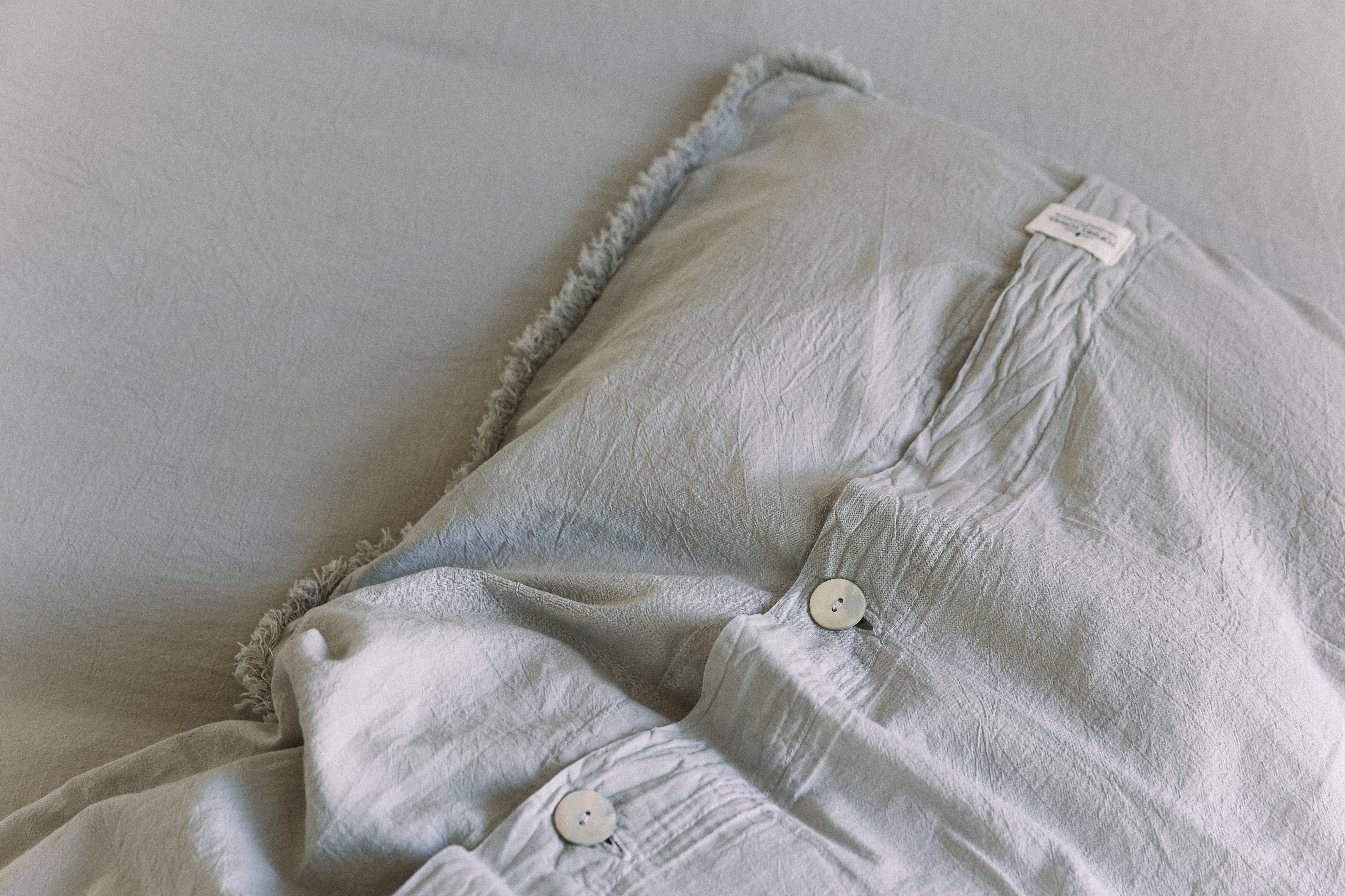 The Eve Duvet Set - Stone Grey