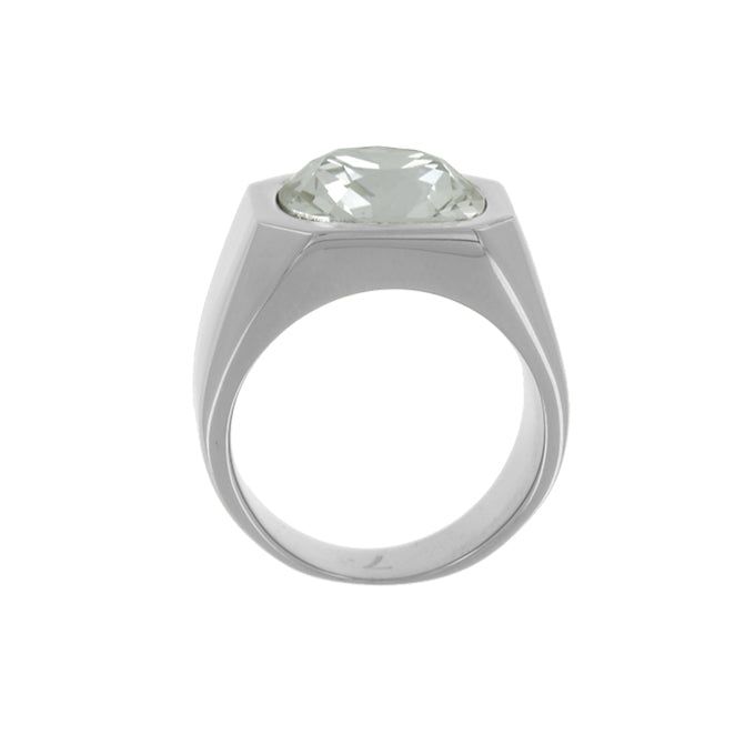 Cushion Crystal Ring - Clear Crystal