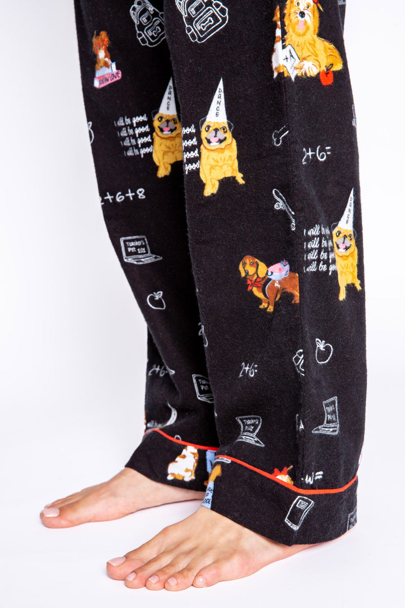 Hippie Dog Flannel PJ Set – Life's Little Pleasures Boutique