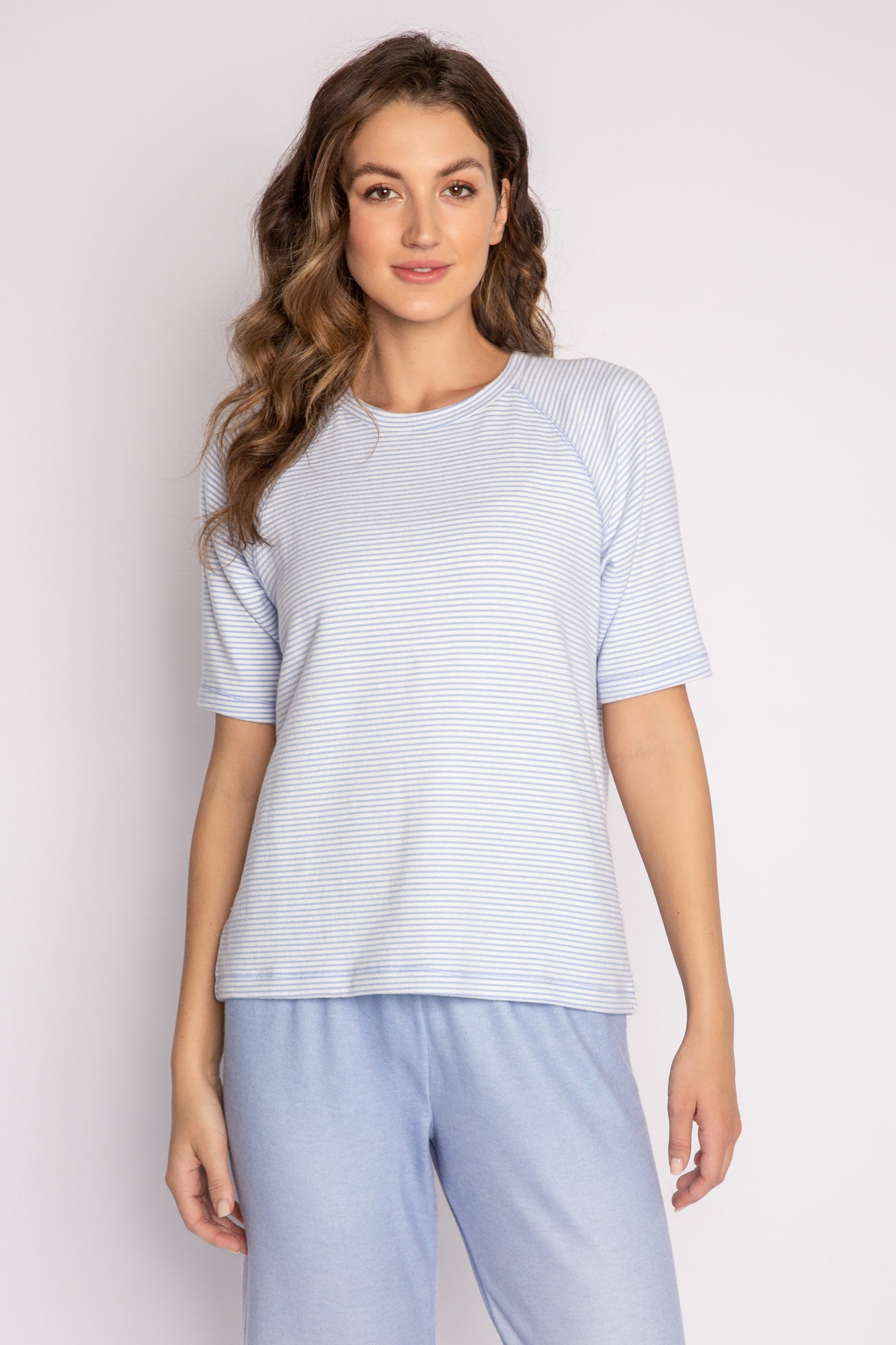 Mini Me Striped Short Sleeve Top - Peri