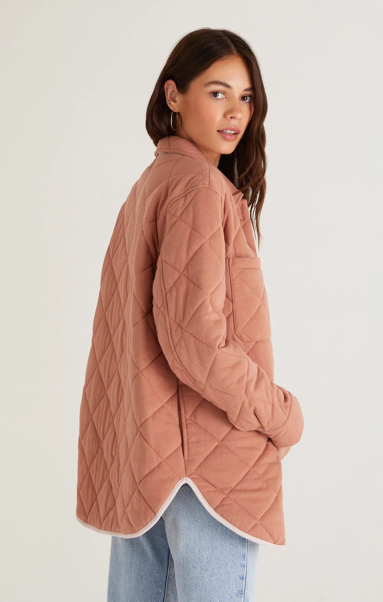 Maya Quilted Jacket - Burnt Cedar