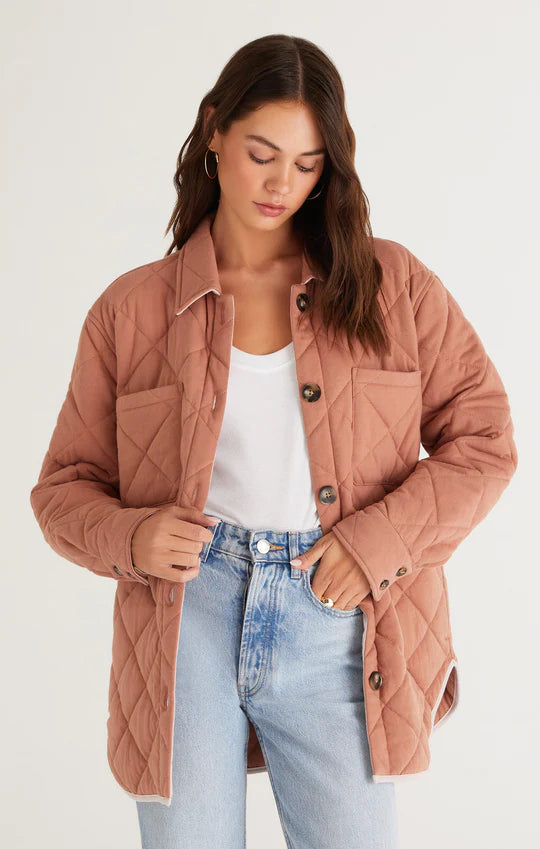 Maya quilted jacket z supply store