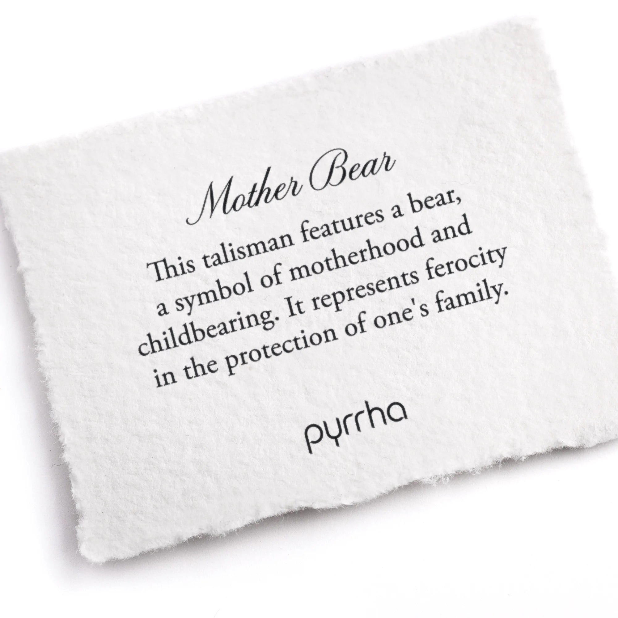 Mother Bear Talisman - Small Paperclip Chain