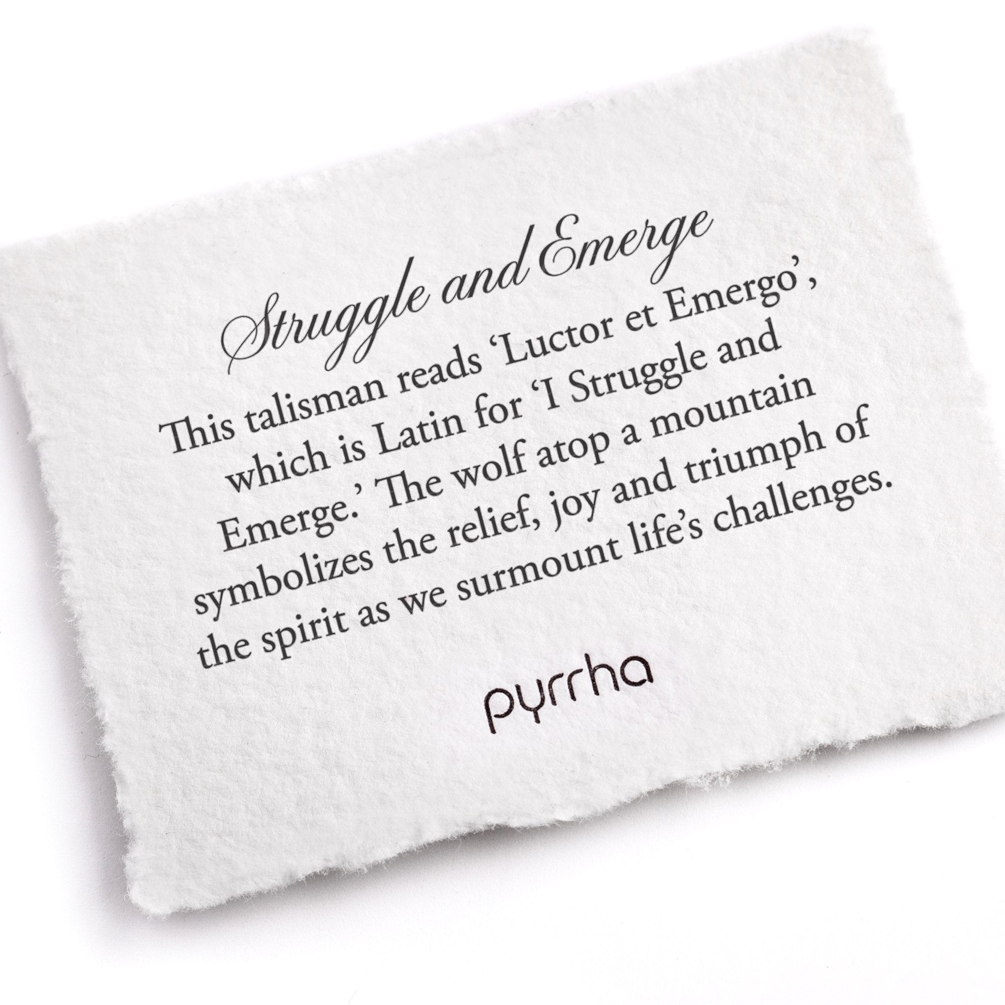 Struggle & Emerge Talisman