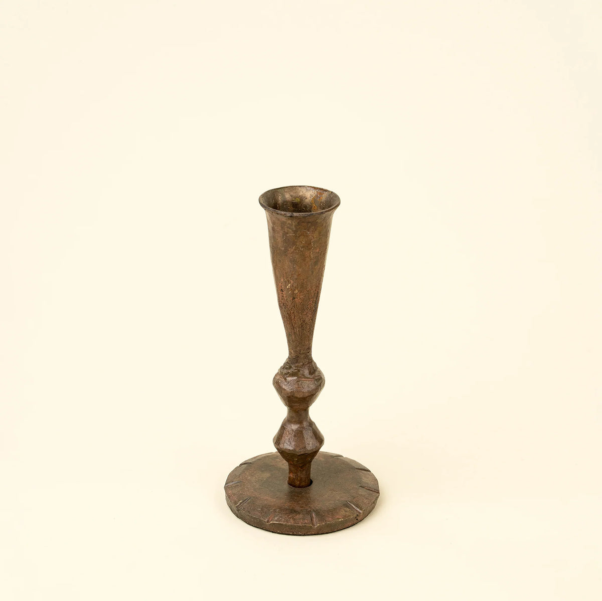 Ember Forged Candlestick - Rustic Brass