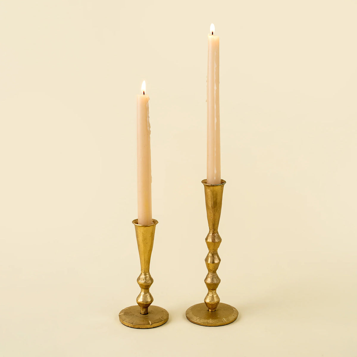 Ember Forged Candlestick - Gold