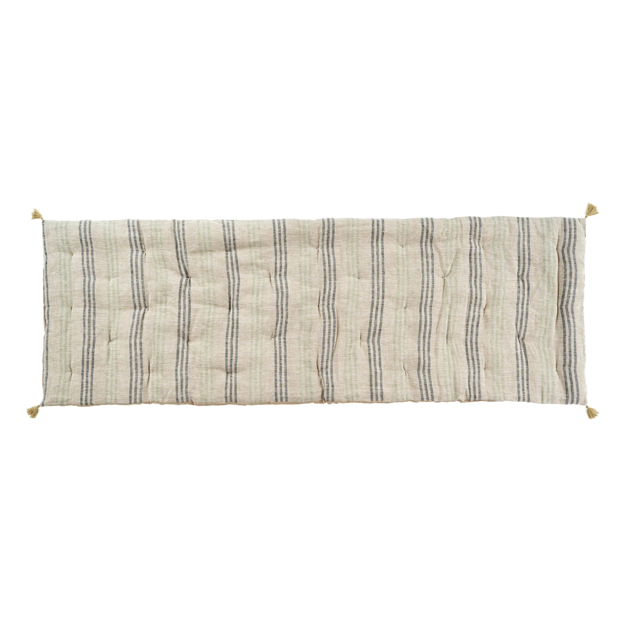 Ticking Stripe French Mattress-Blue/Green