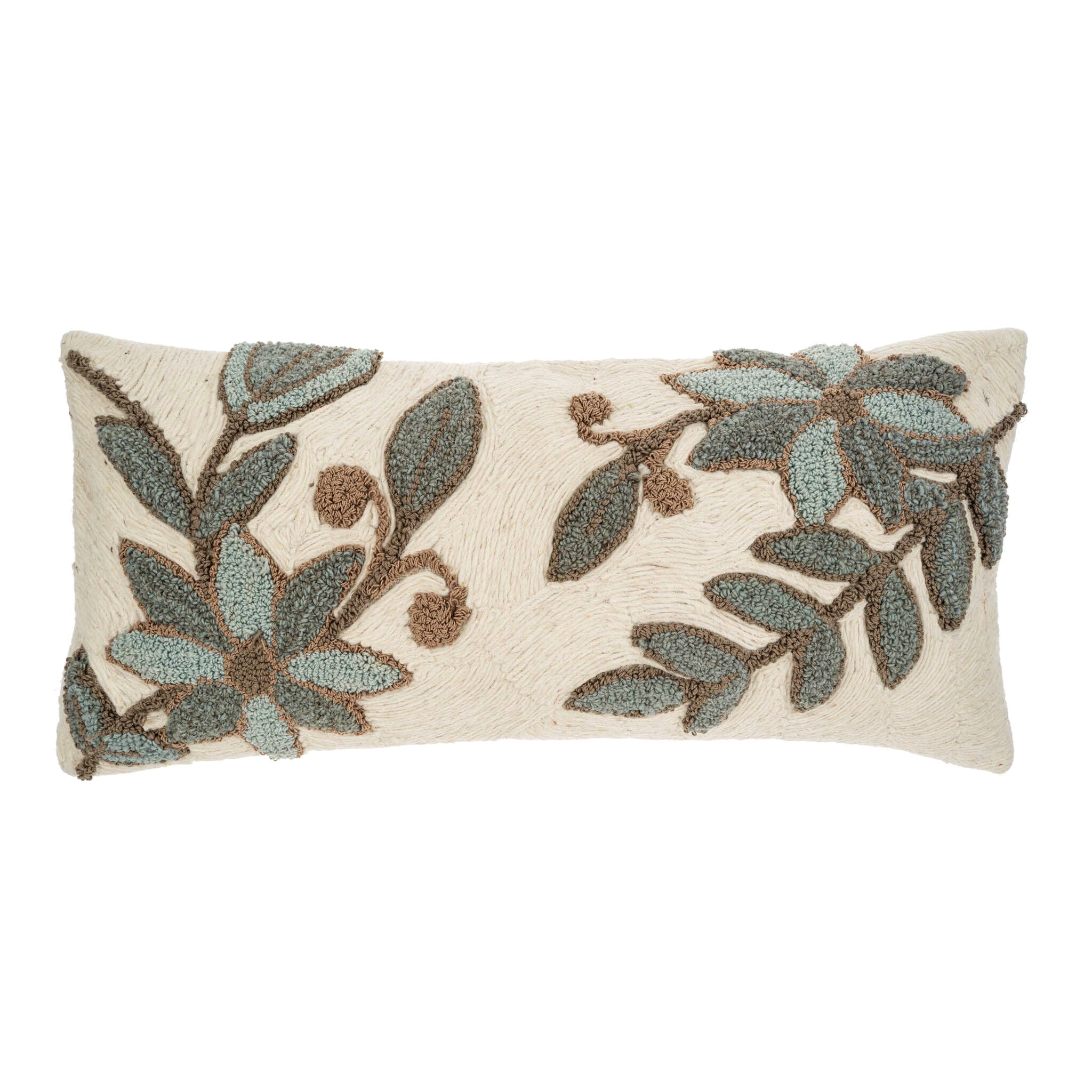 Serenflora Pillow Azure-14"x31"