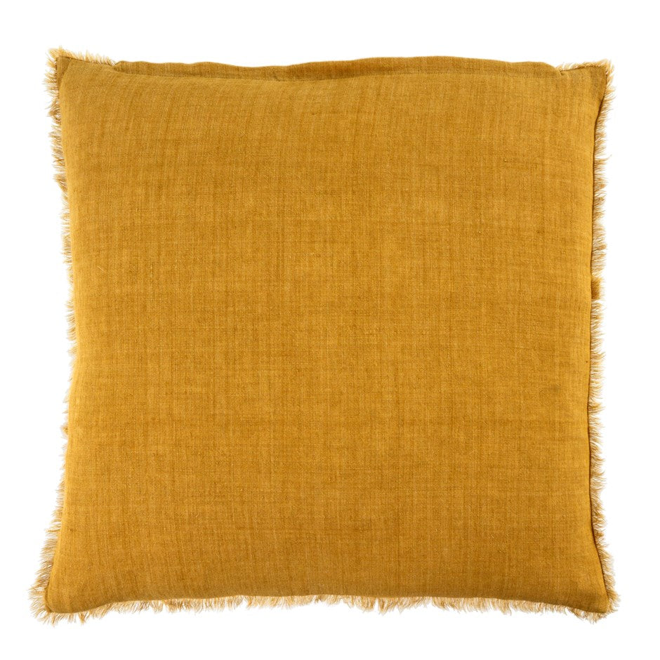 Lina Linen Cushion - Honey