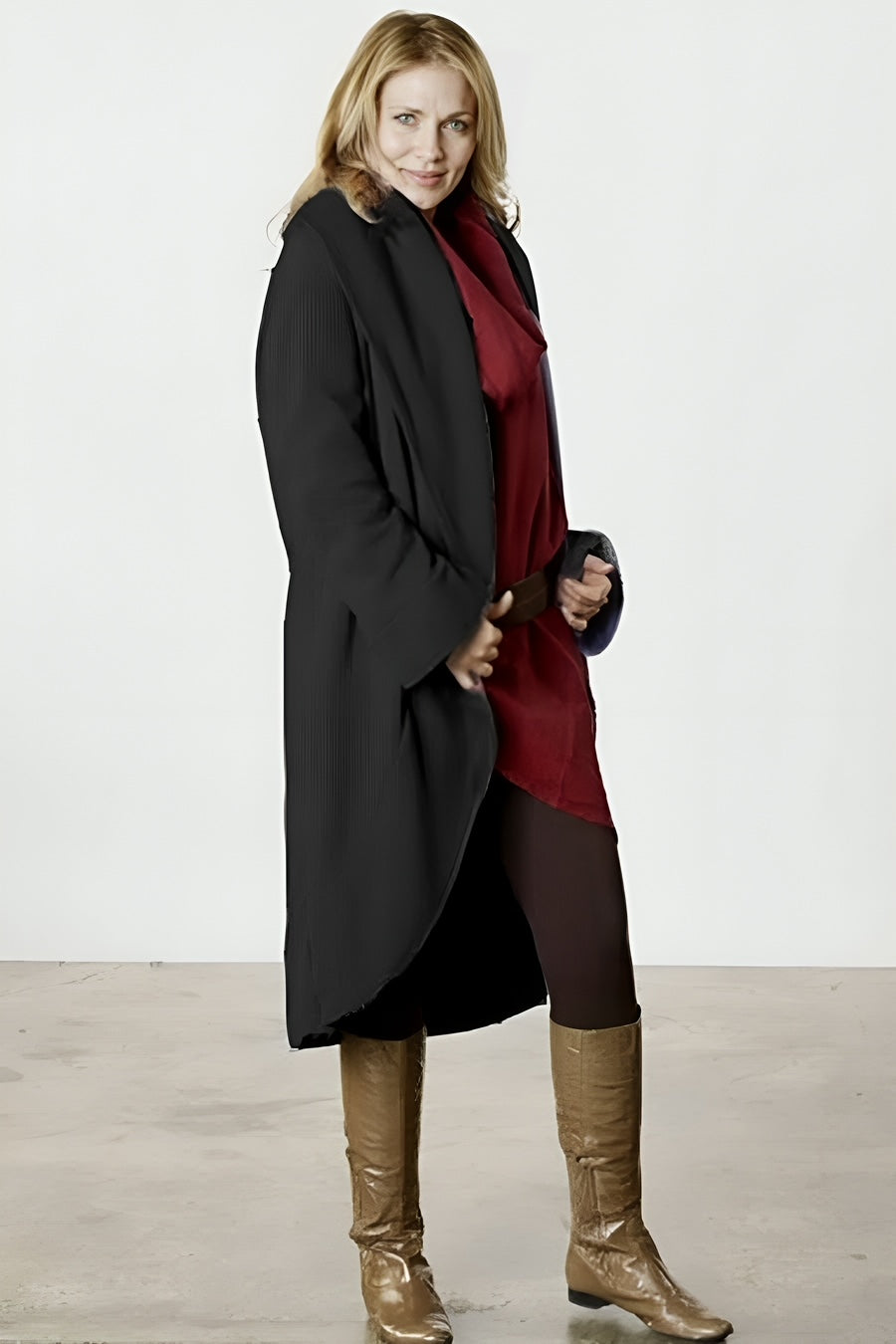 Fleece wrap coat best sale