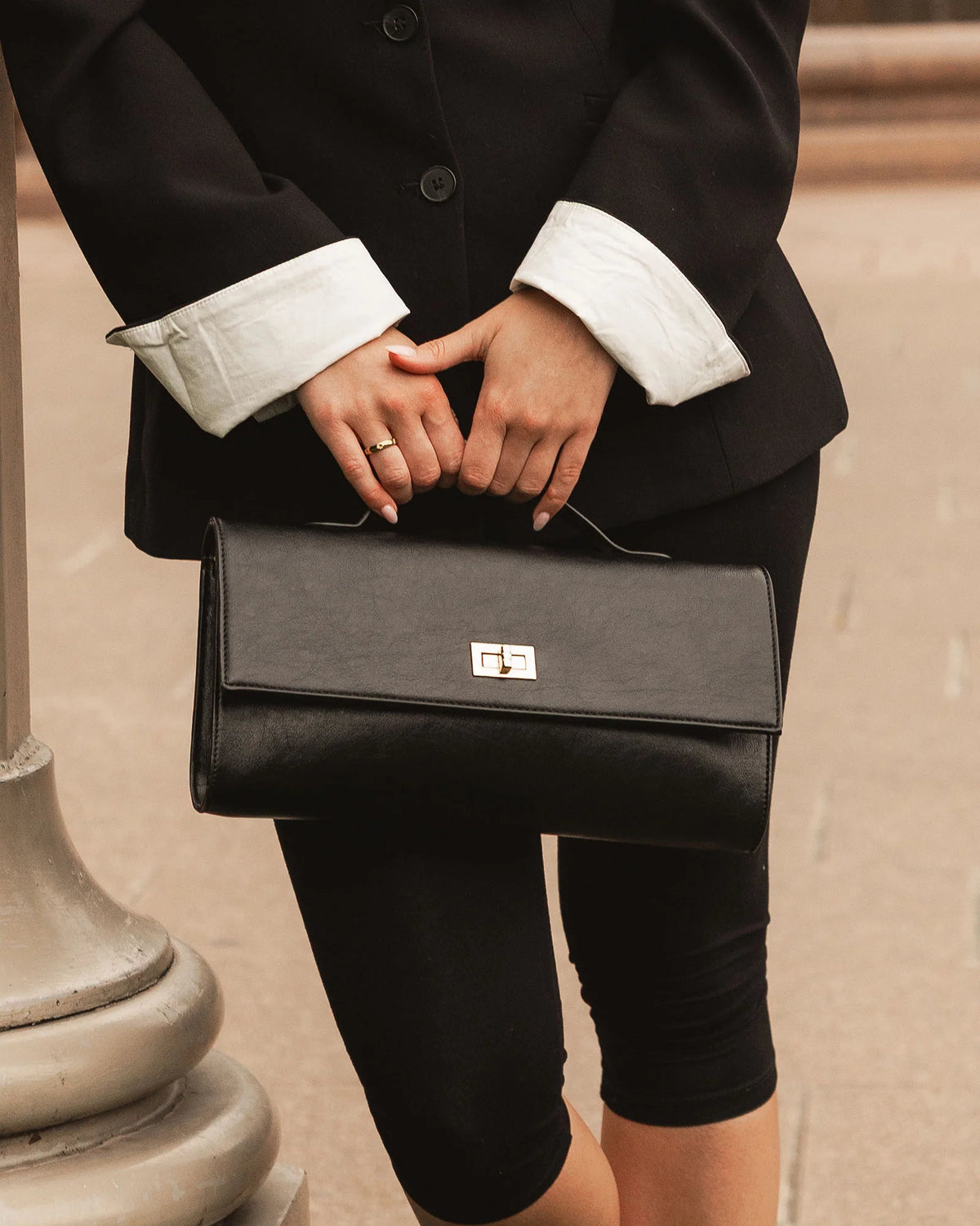 Delaney Clutch Crossbody - Black