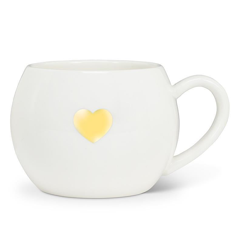 Gold Heart Mug - 16oz
