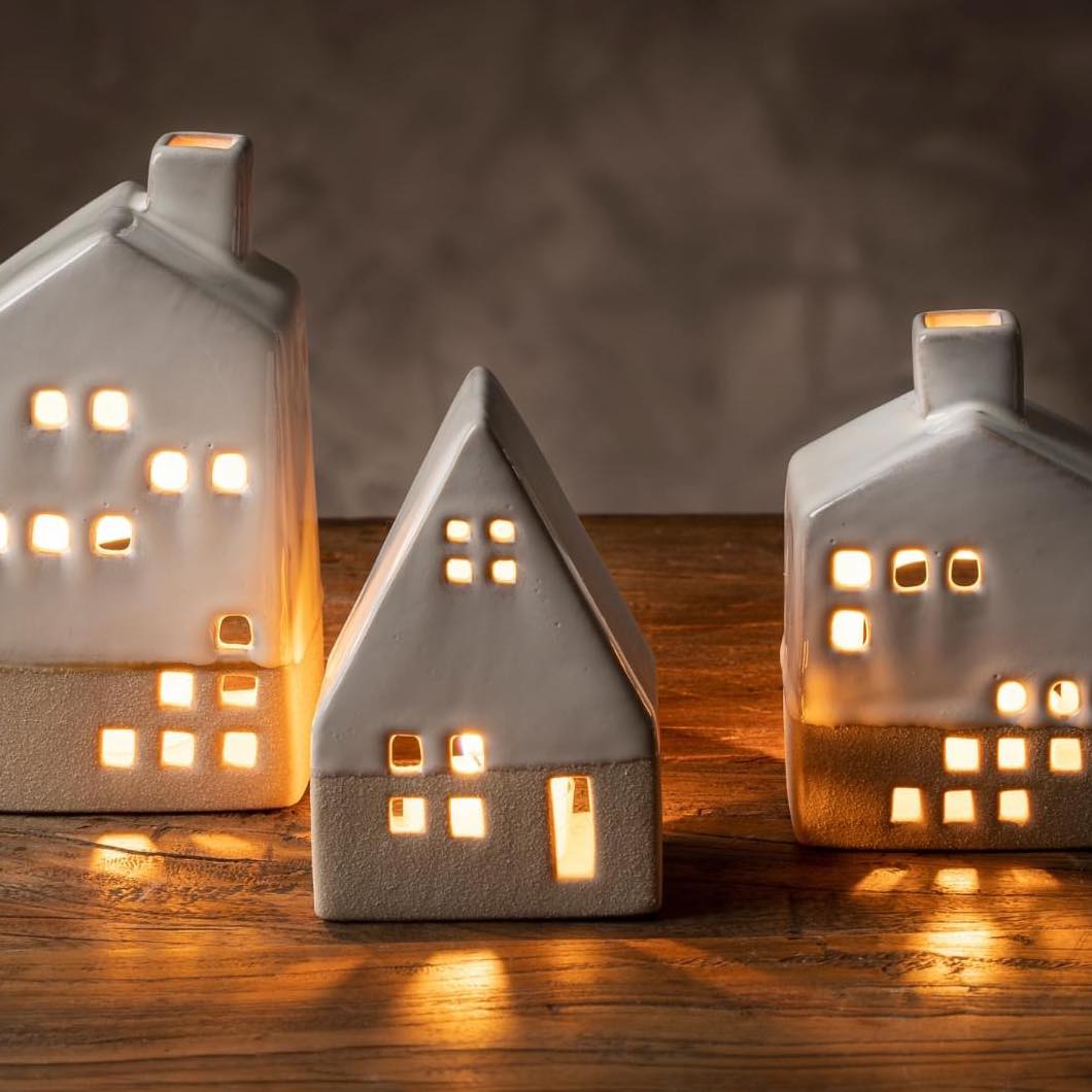 Ceramic Tealight Village