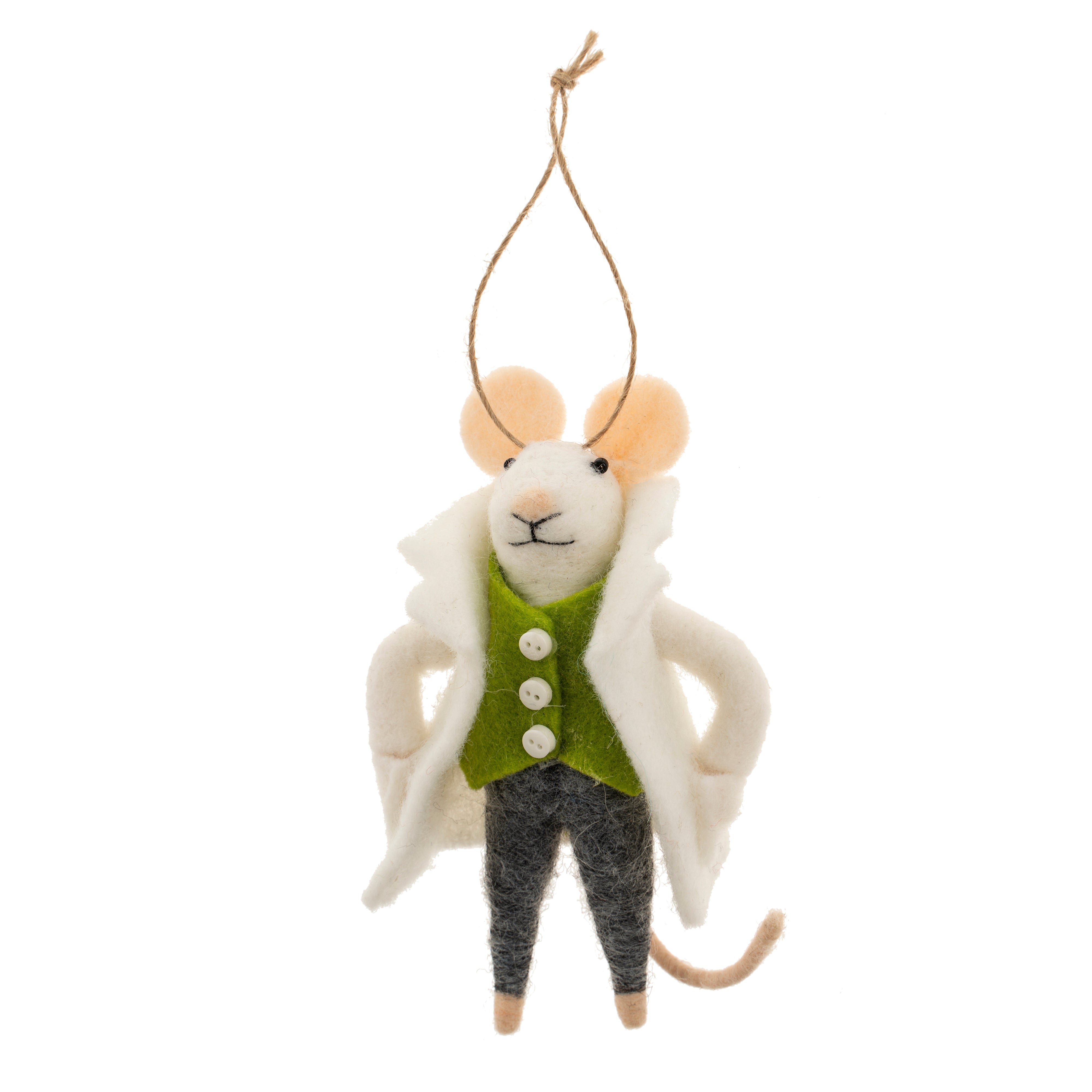 Peacoat Parker Mouse Holiday Ornament