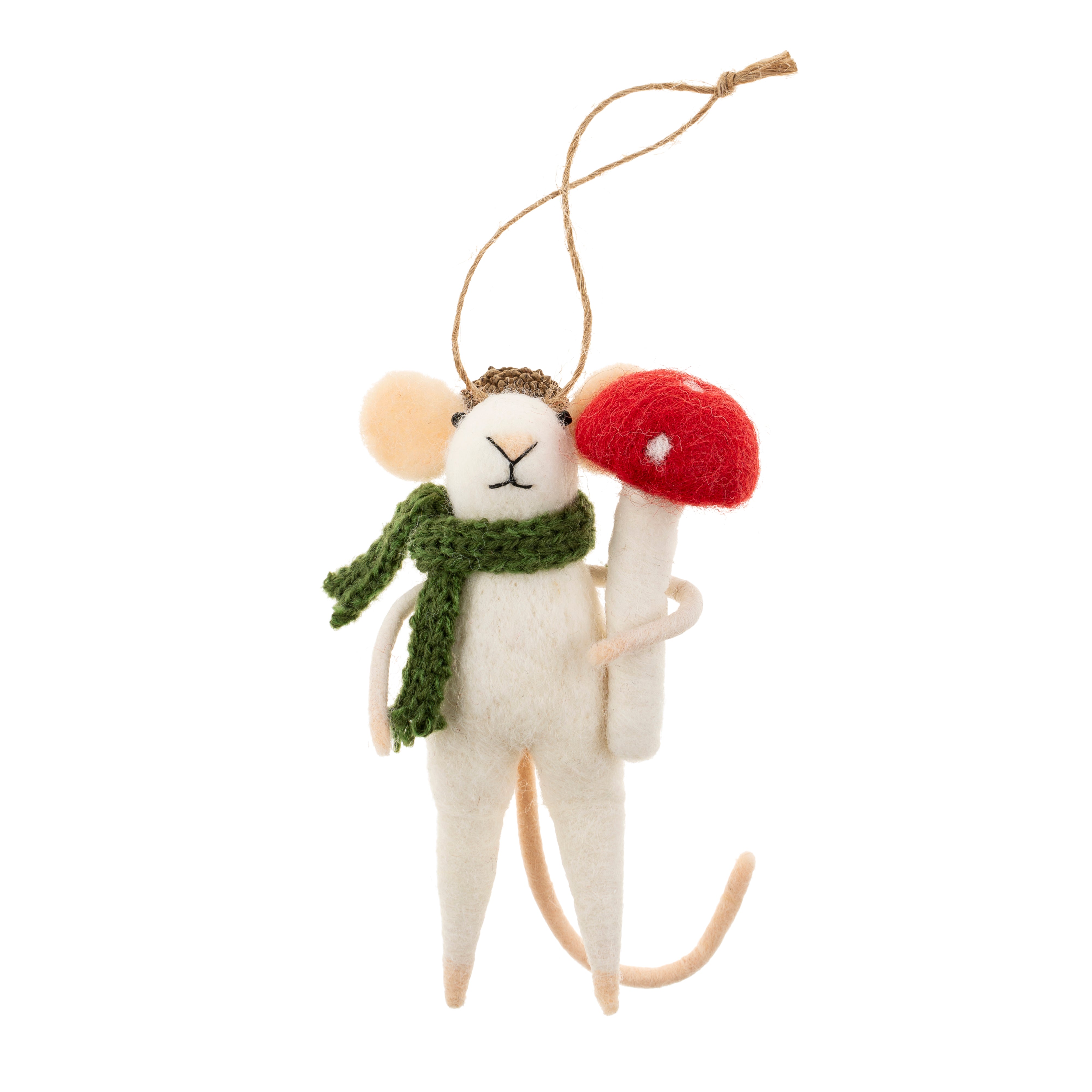 Foraging Franklin Mouse Holiday Ornament