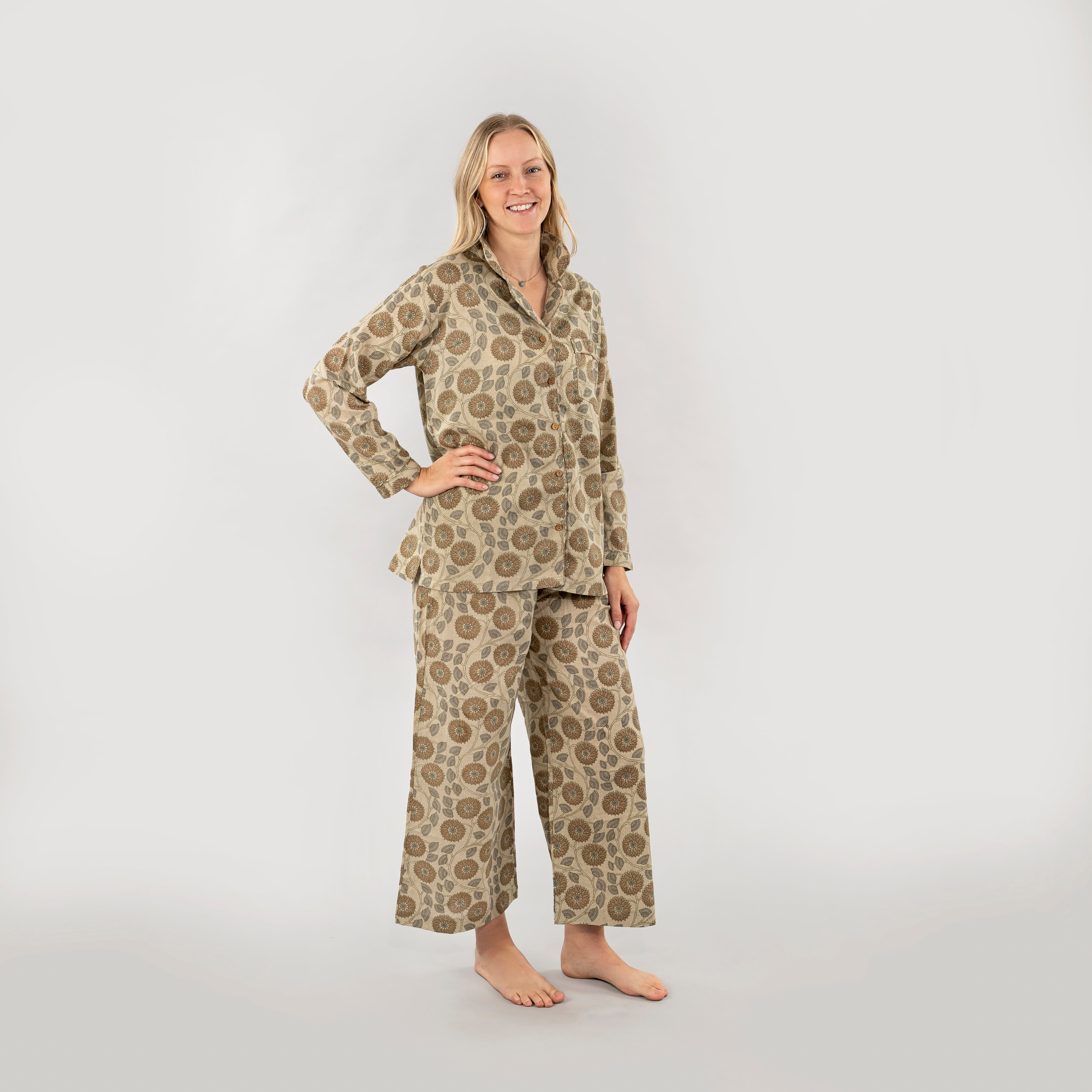 Kalli Block Print Pajama Set