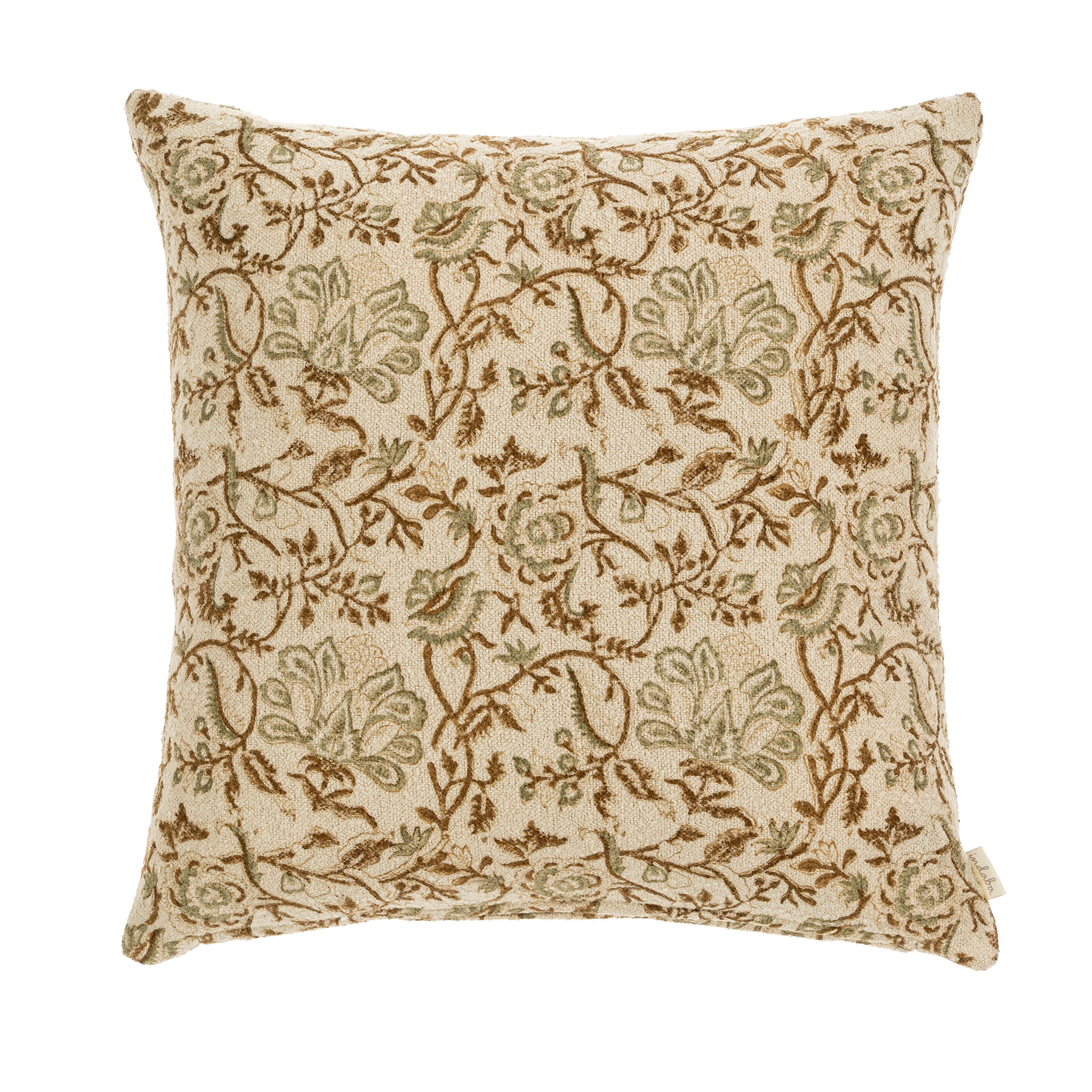 Anura Block Print Boucle Pillow