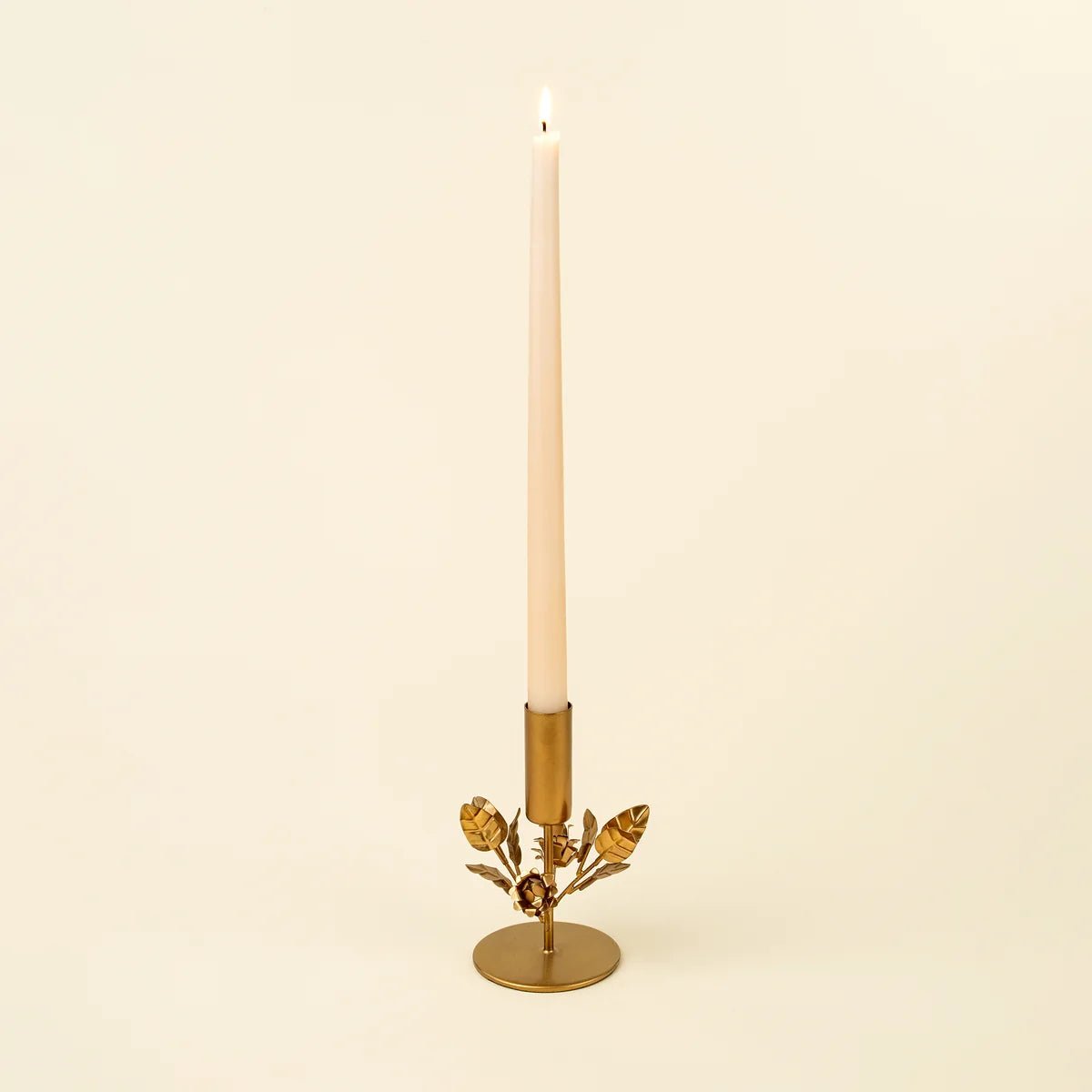 Gilded Rose Candle Holder