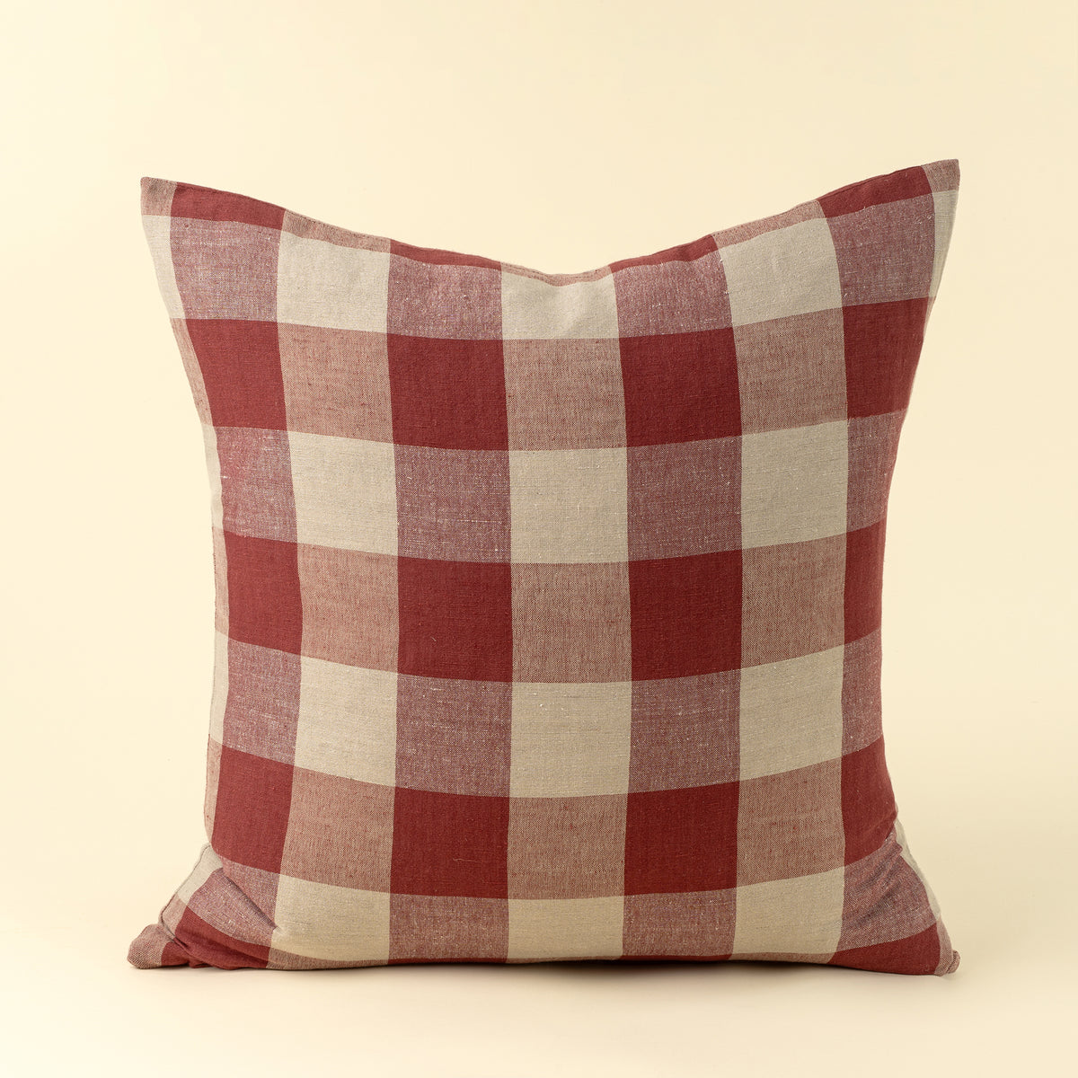 Hawthorne Gingham Pillow - Red 24x24