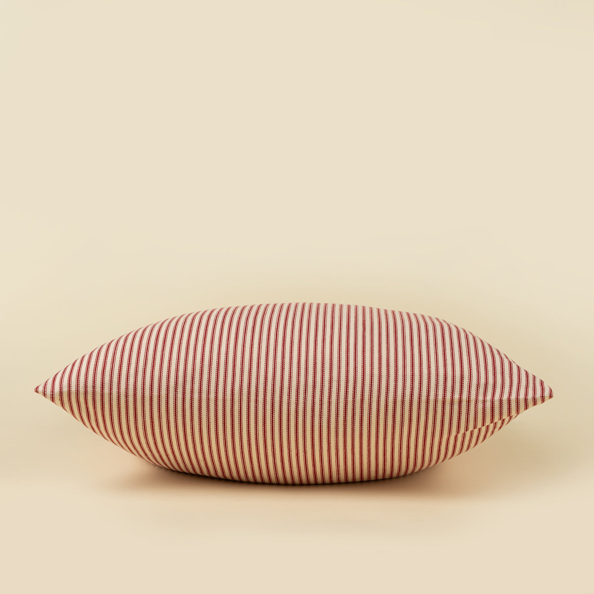 Red Ticking Pillow - 24 x 24