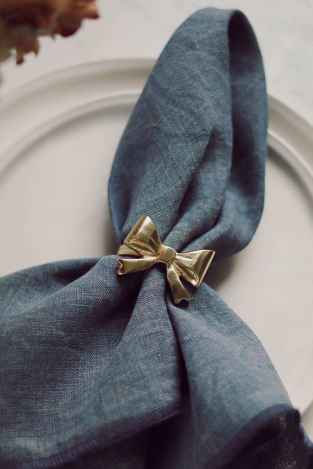 Bow Napkin Ring - Gold