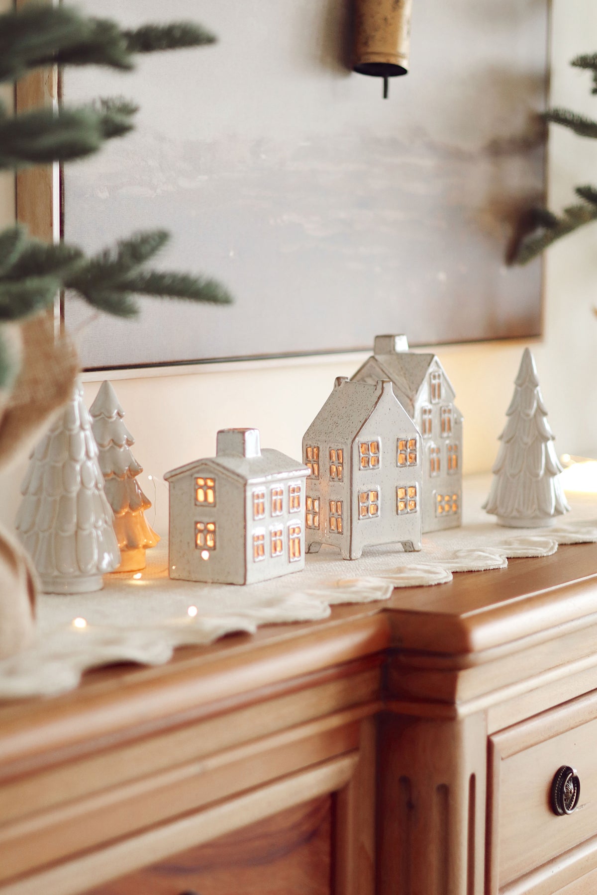 Snowdrift Ceramic Tree, Cedar