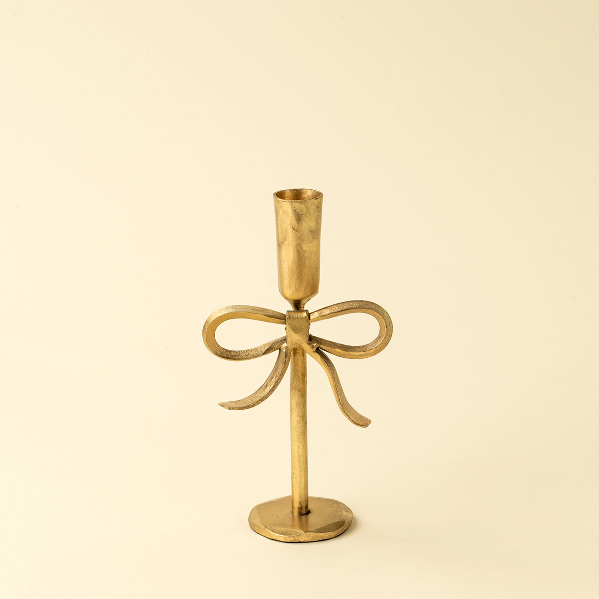 Bow Forged Candlestick - Gold