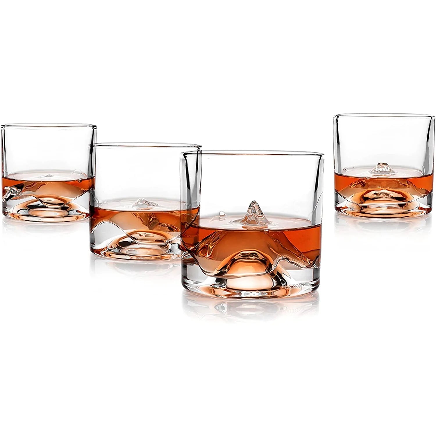 The Crystal Whiskey Peaks Glass Set Of 4