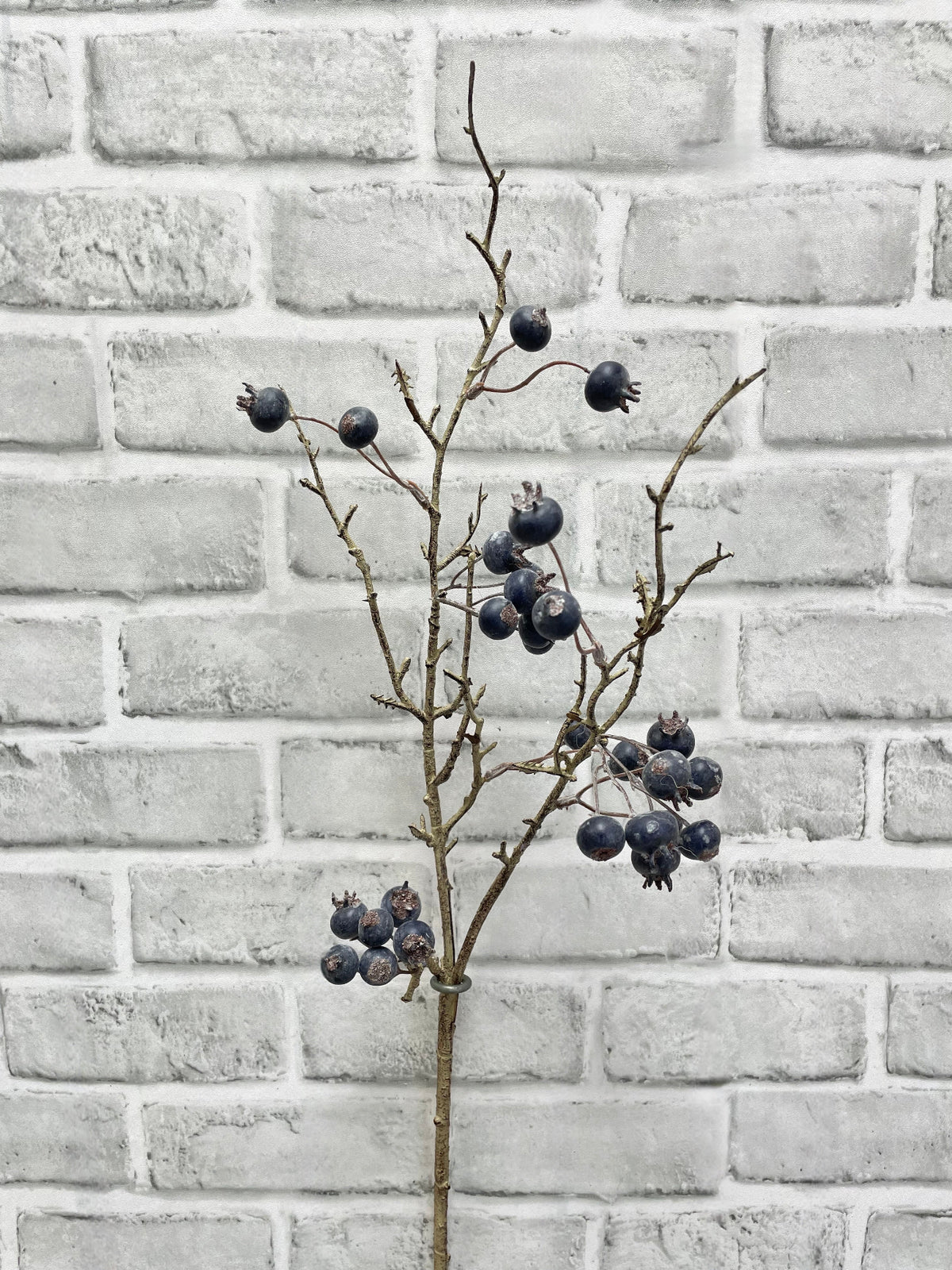 Blue Twig Berry Spray - 31.5"  Weather Resistant