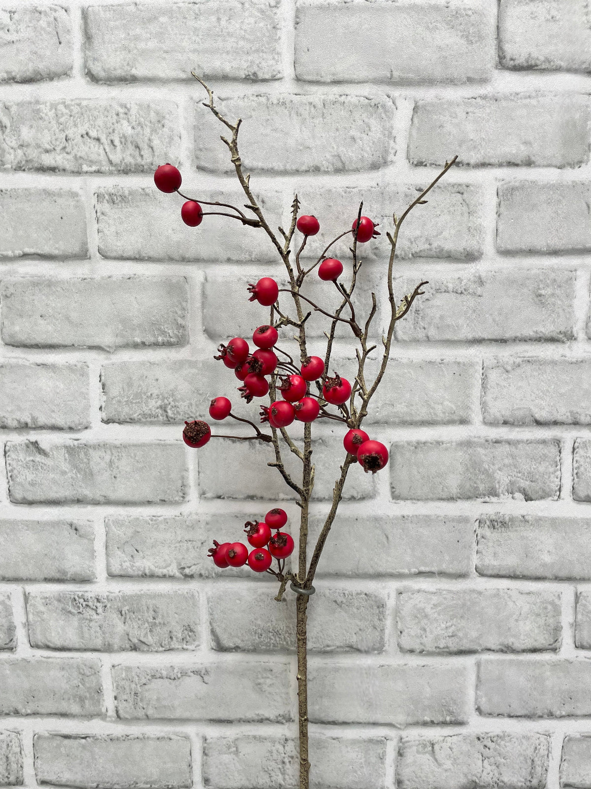 Red Twig Berry Spray - 31.5"  Weather Resistant