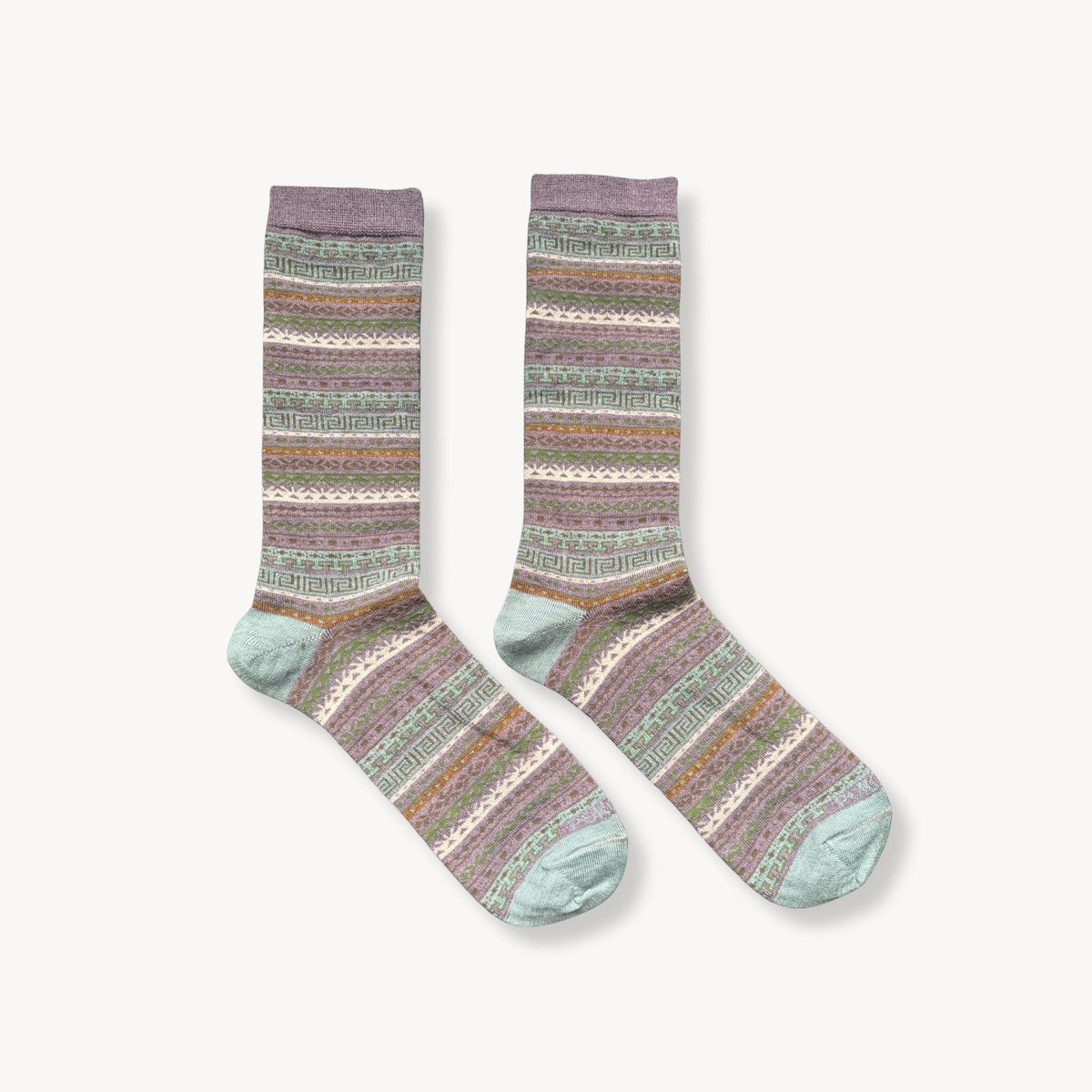 Alpaca Socks - Crew - Dusty Rose