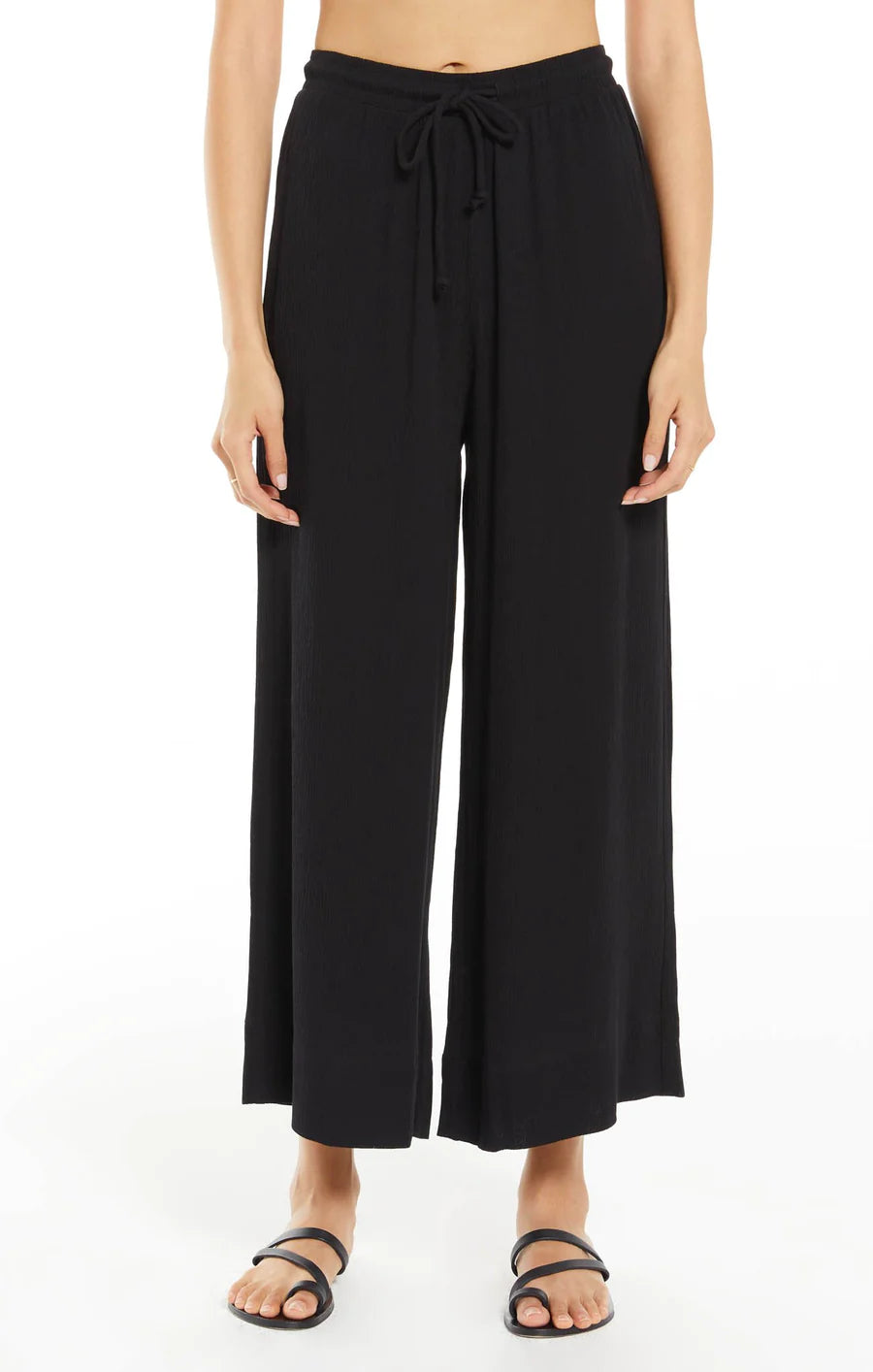 Whitesands Wide Leg Pant - Black